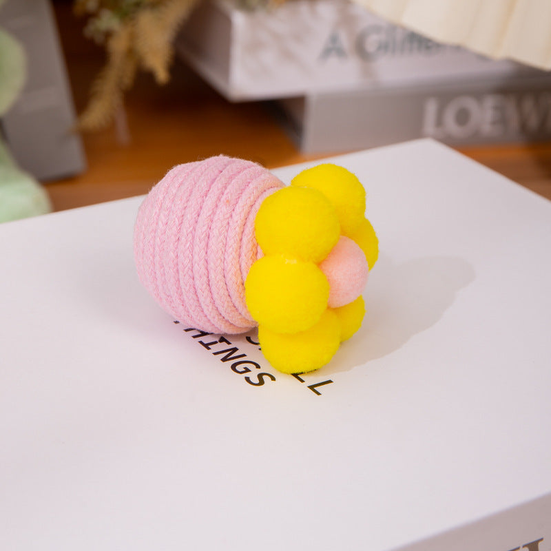 Cat Flower Cotton Rope For Teeth And Claw Grinding