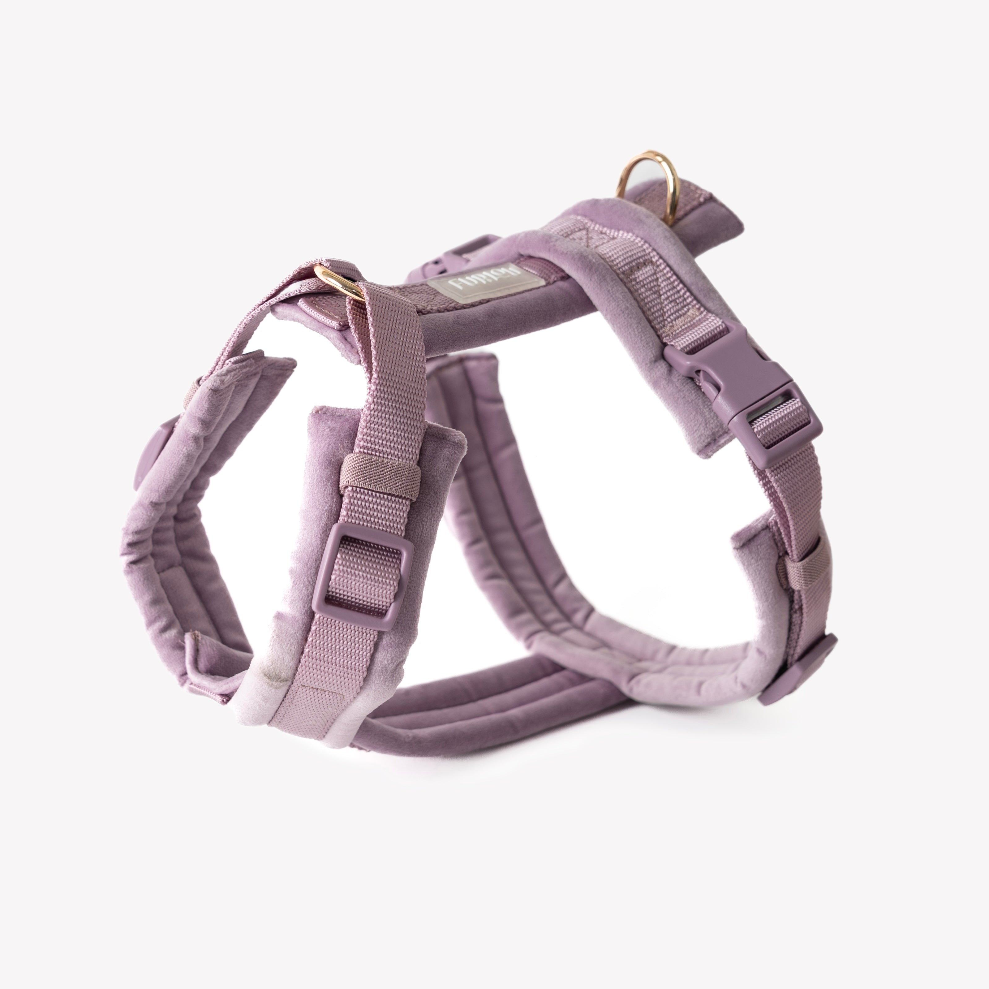 FurLou Lilac Velvet Dog Harness