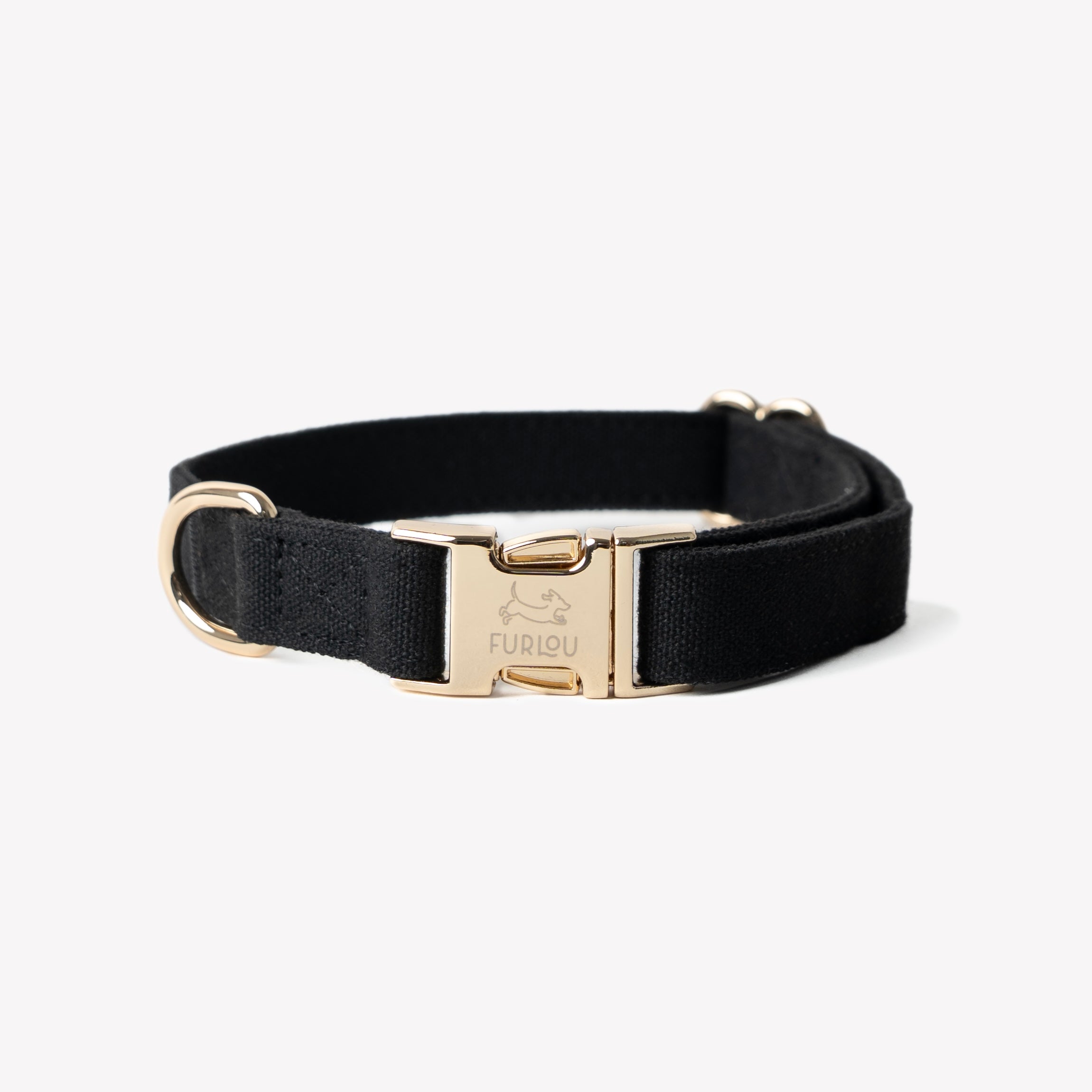 FurLou Black Velvet Dog Collar