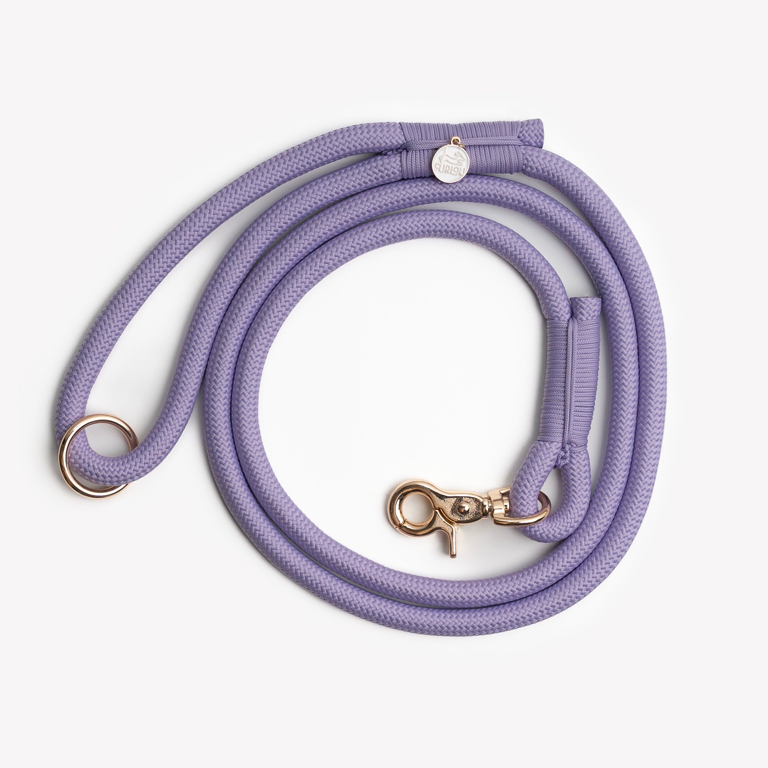 FurLou Lavender Braided Rope Leash