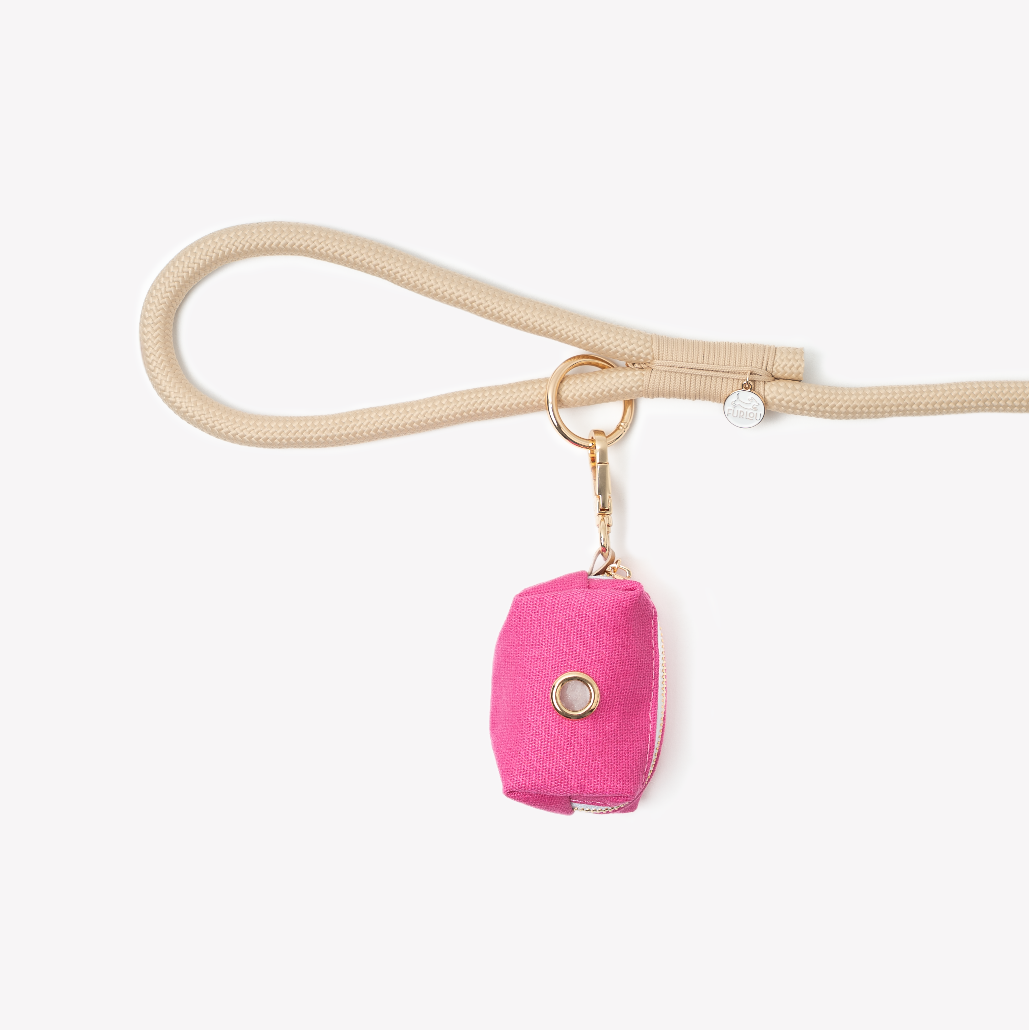 FurLou Magenta Poop Bag Holder