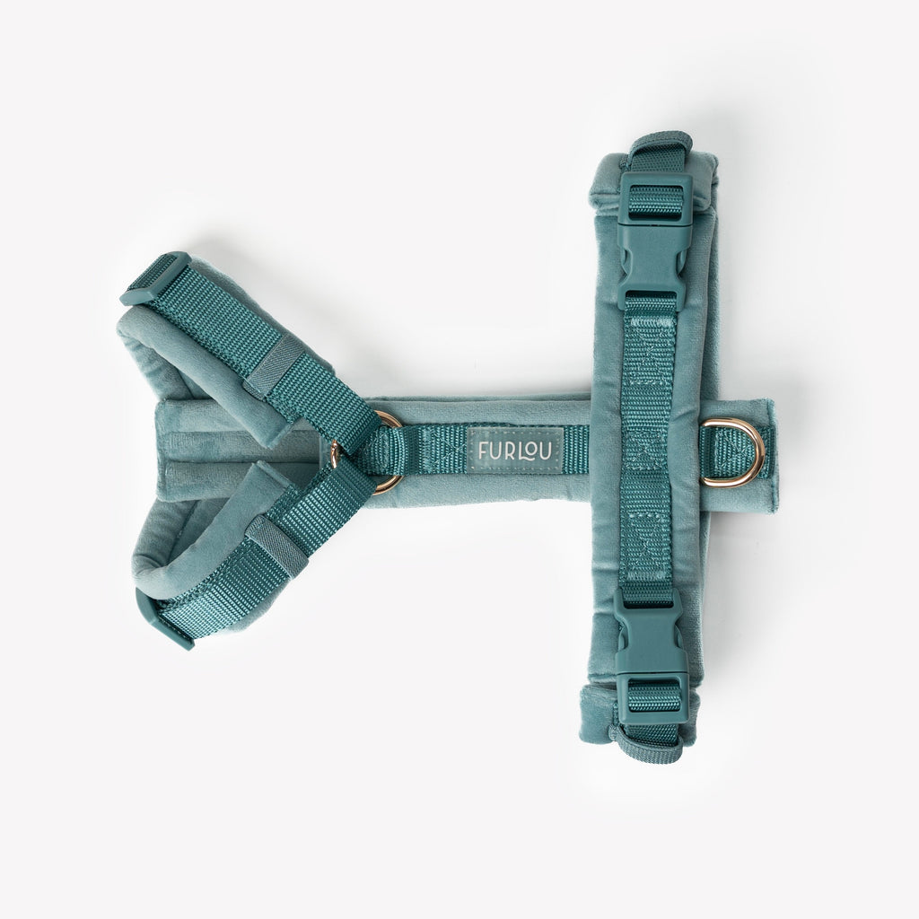 FurLou Blue Velvet Dog Harness