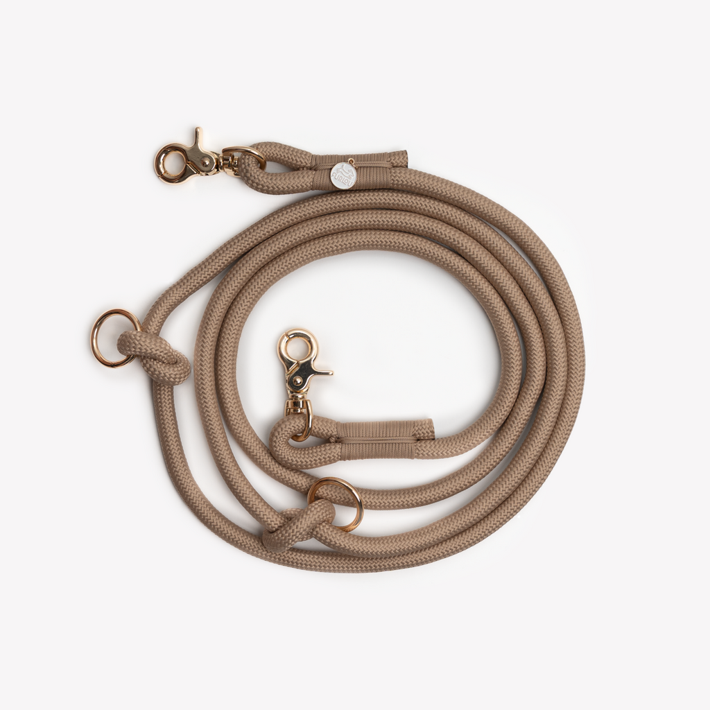 FurLou Sand Hands Free Braided Rope Leash