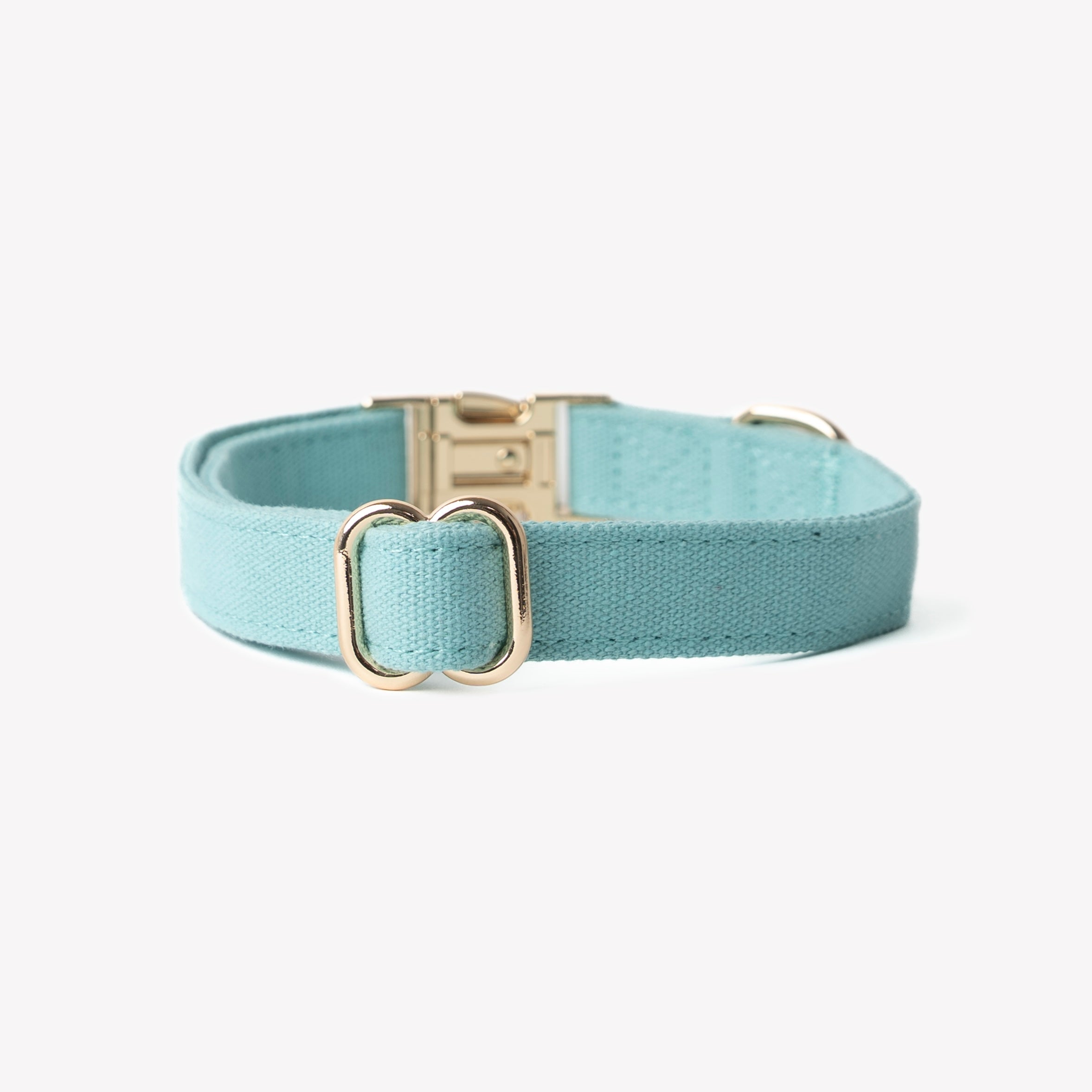 FurLou Blue Canvas Dog Collar