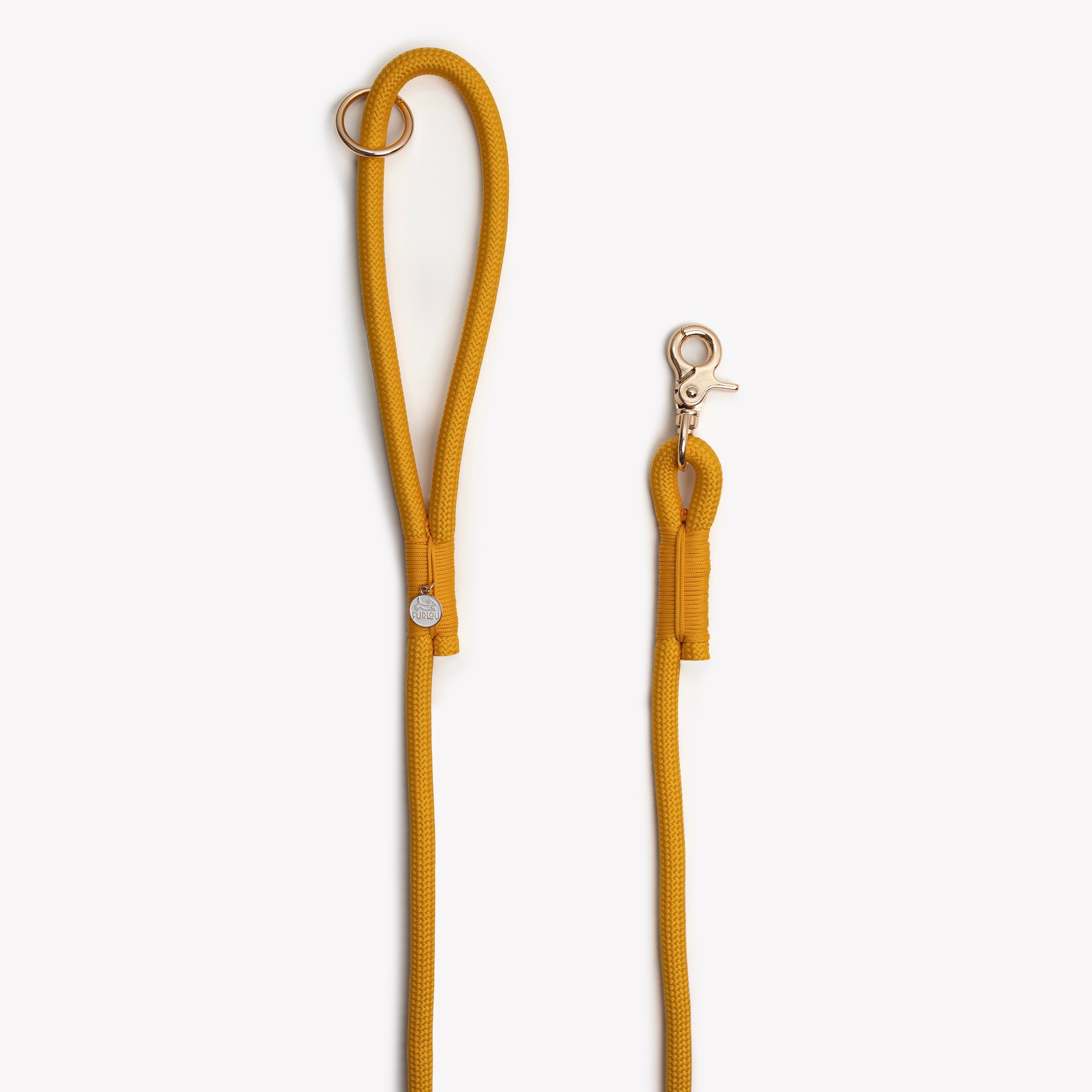 FurLou Yellow Braided Rope Leash
