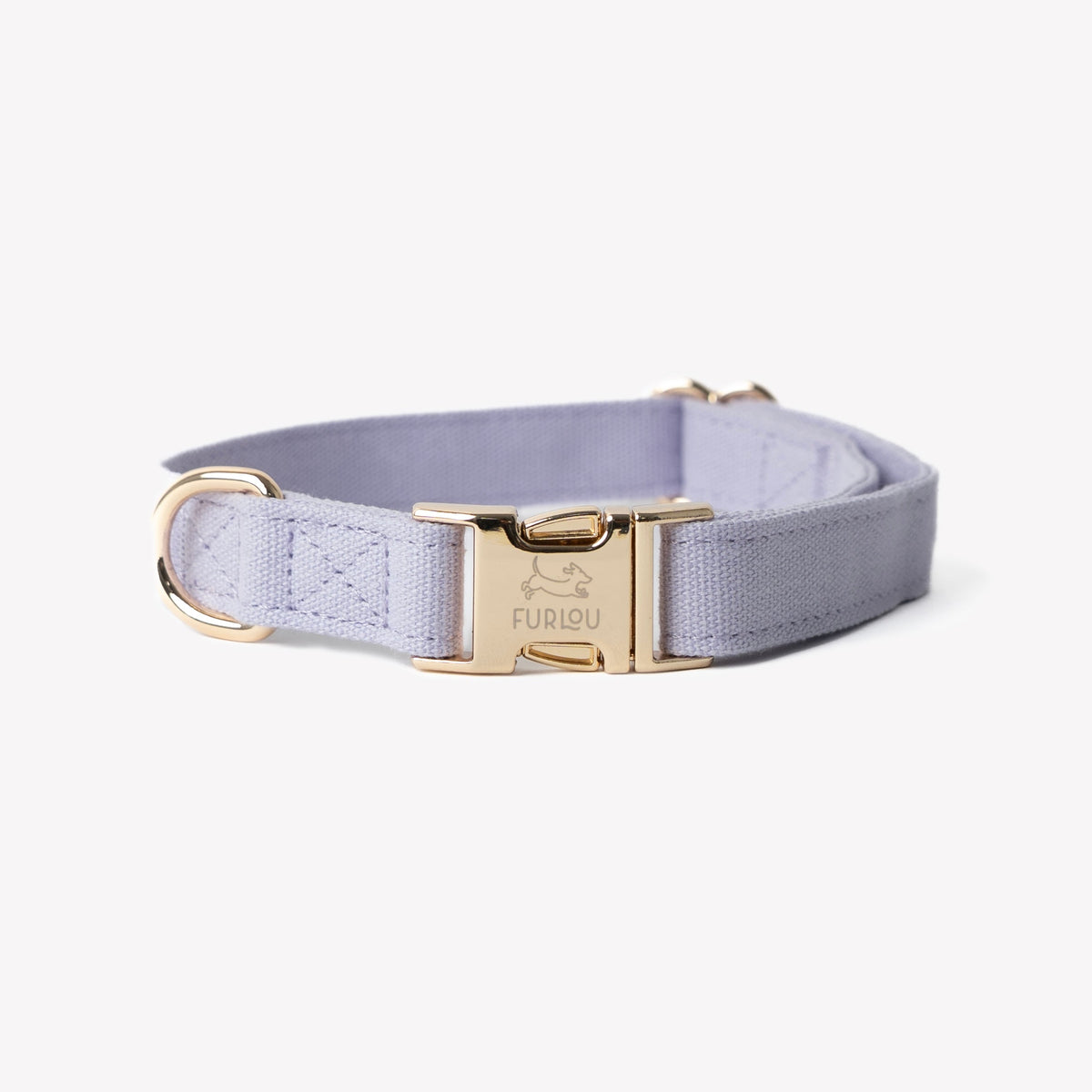 FurLou Lavender Canvas Dog Collar