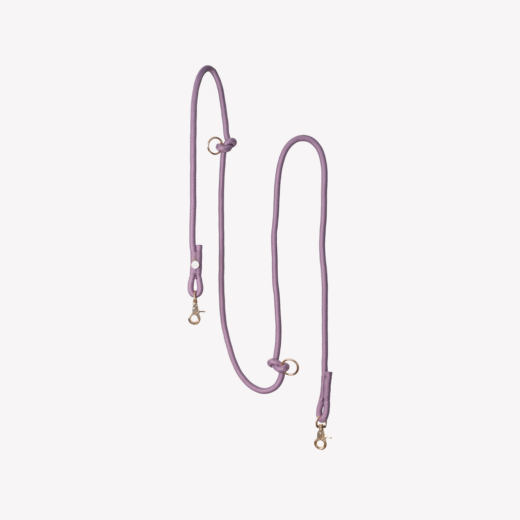 FurLou Lilac Hands Free Braided Rope Leash