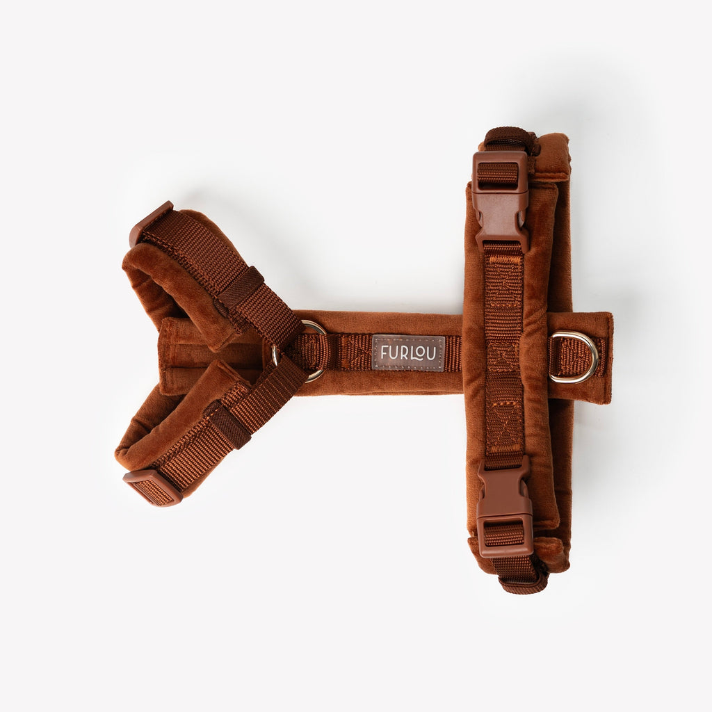 FurLou Clay Velvet Dog Harness