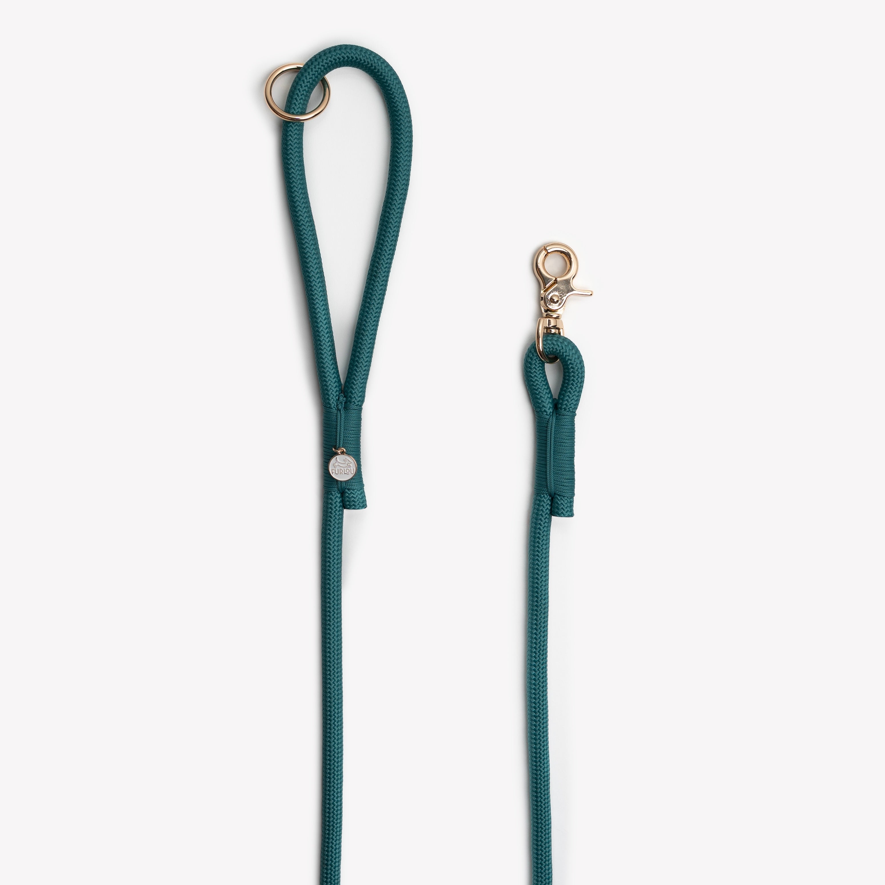 FurLou Blue Braided Rope Leash