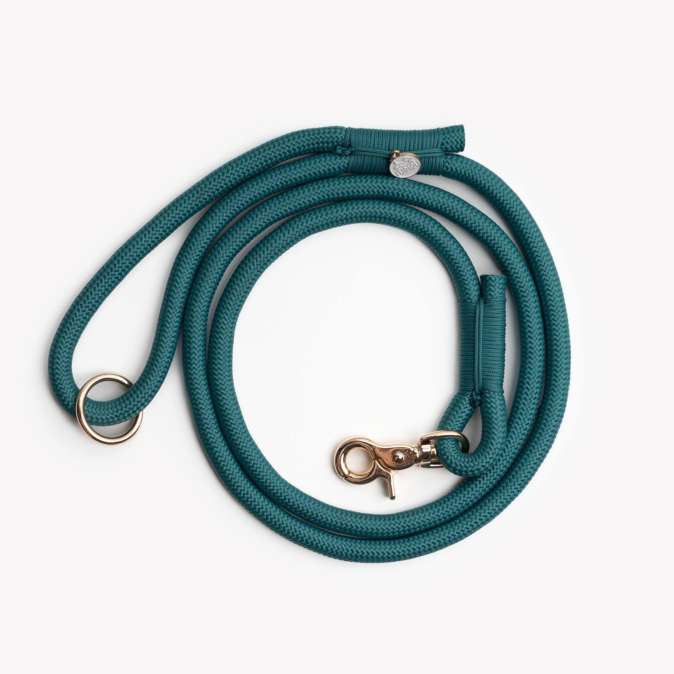 FurLou Blue Braided Rope Leash