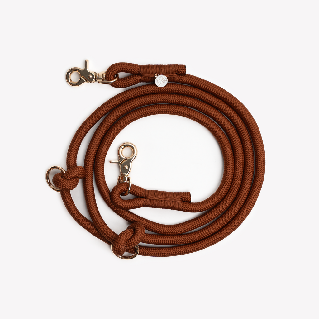 FurLou Clay Hands Free Braided Rope Leash