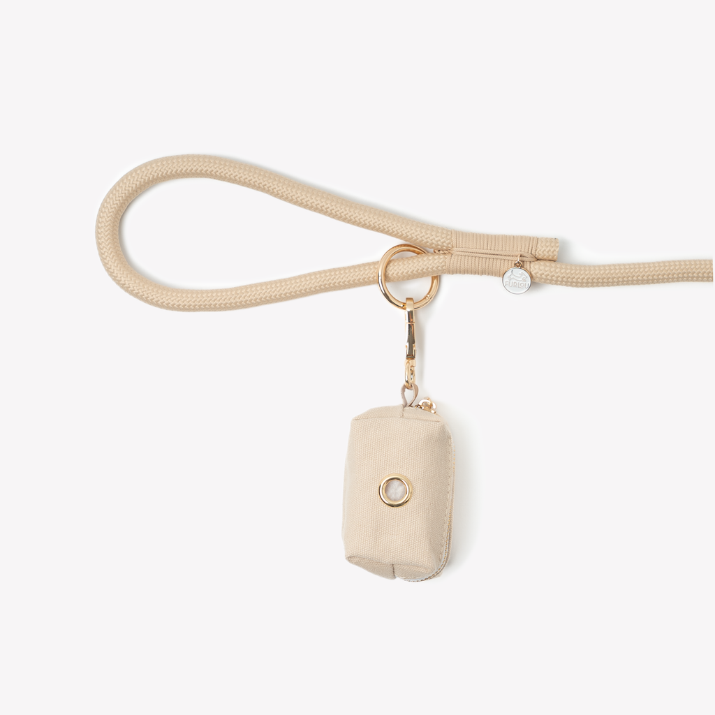 FurLou Tan Poop Bag Holder