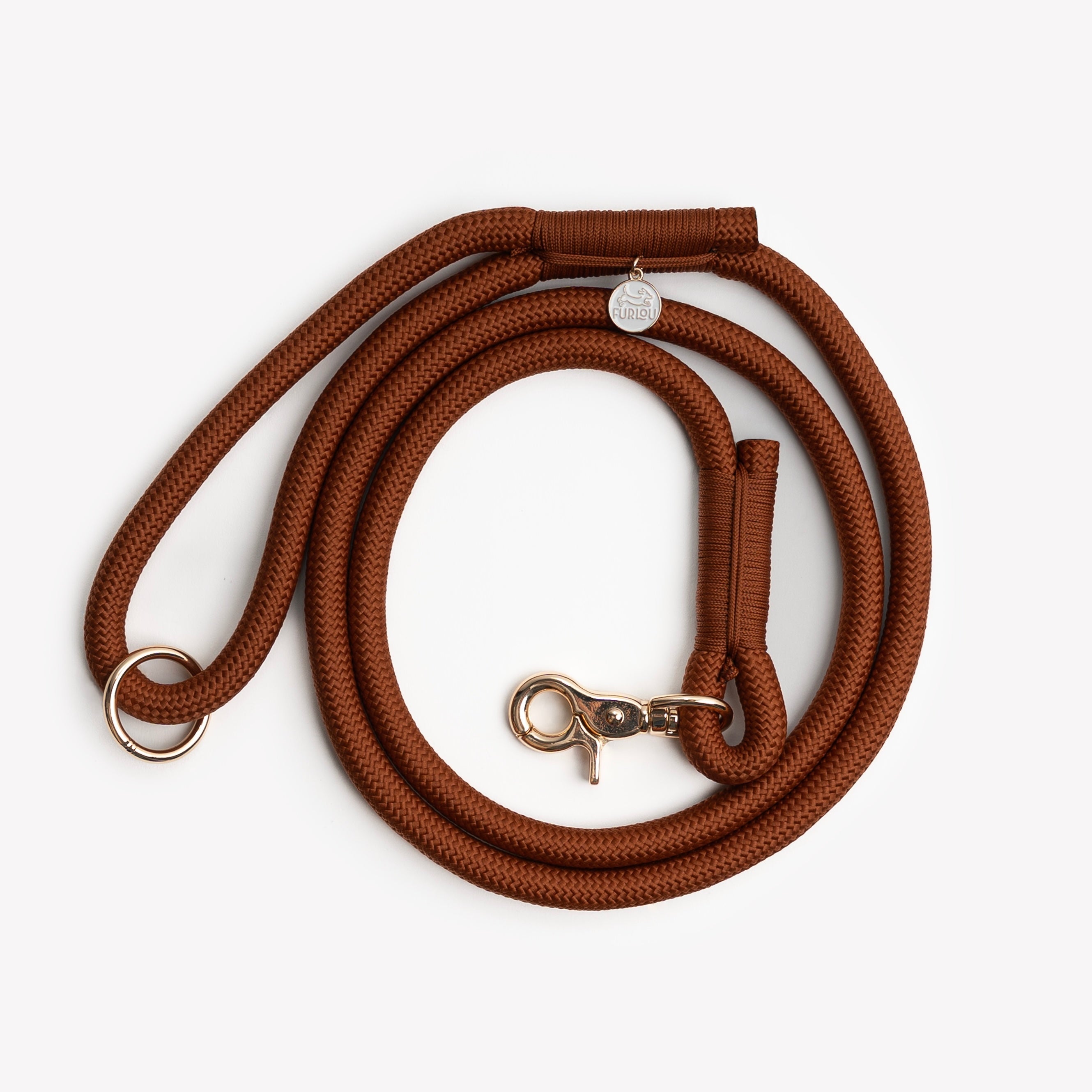FurLou Clay Braided Rope Leash