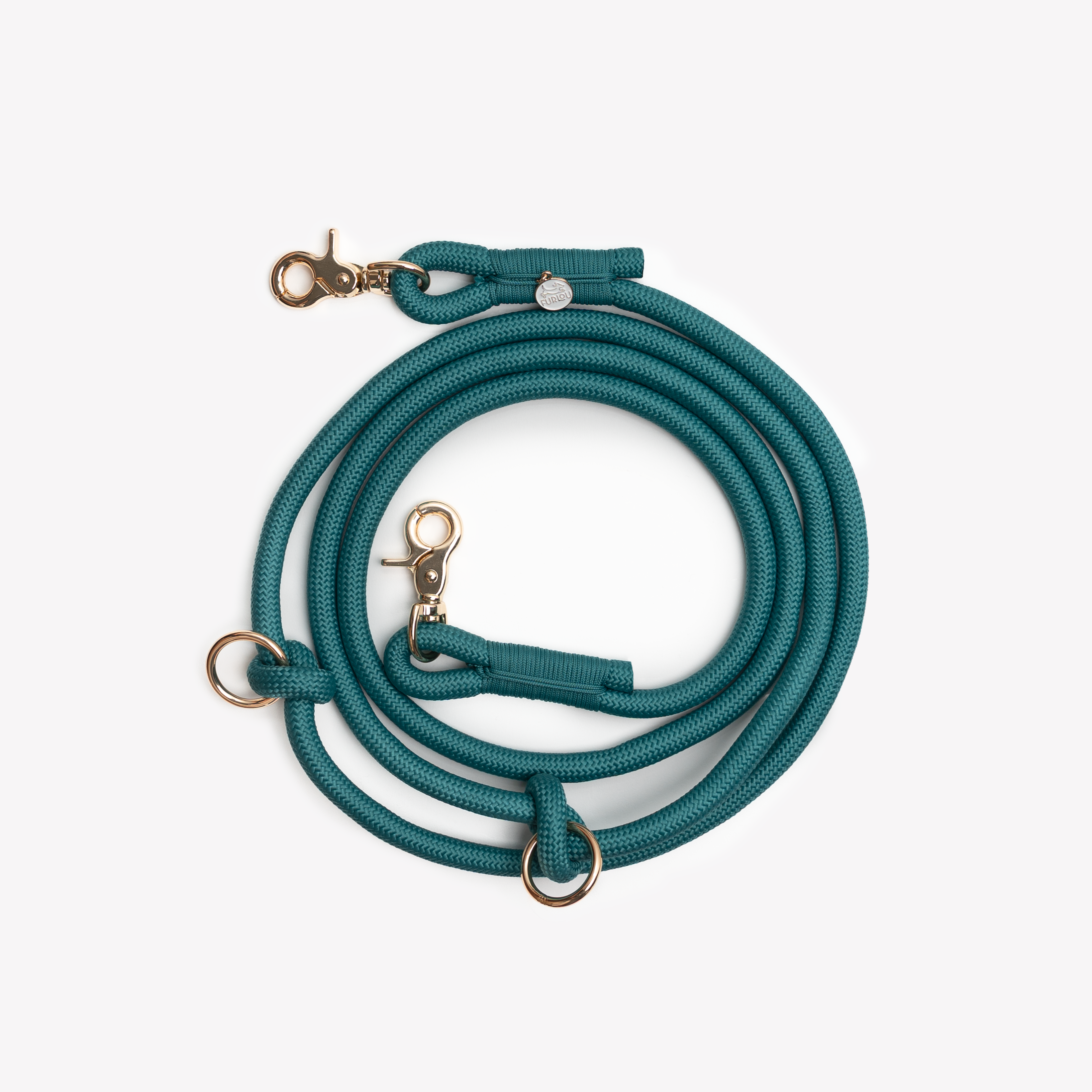 FurLou Blue Hands Free Braided Rope Leash
