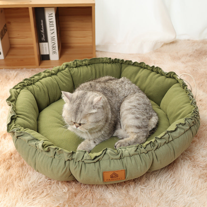 Indoor Reversible Donut Pet Bed