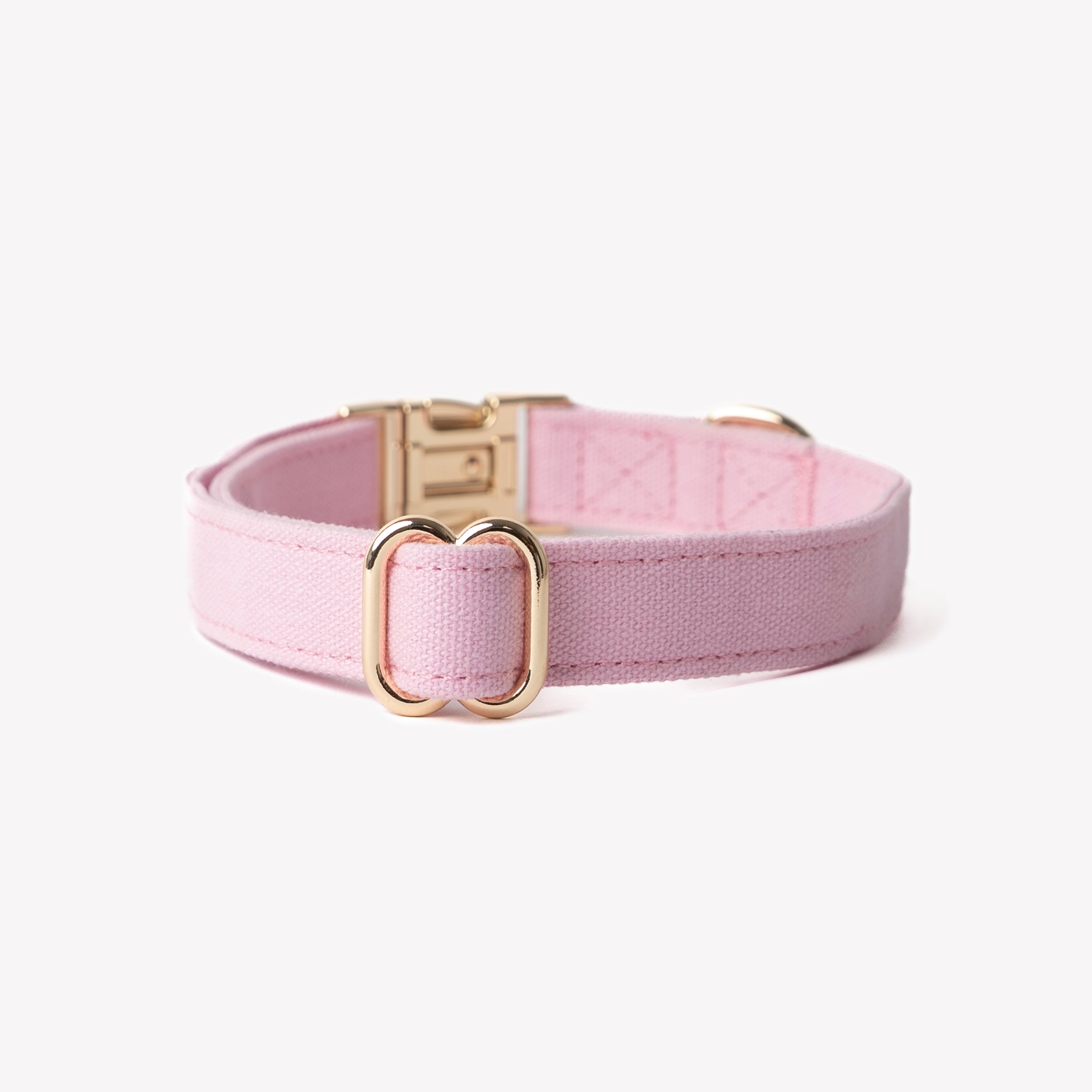 FurLou Pink Canvas Dog Collar