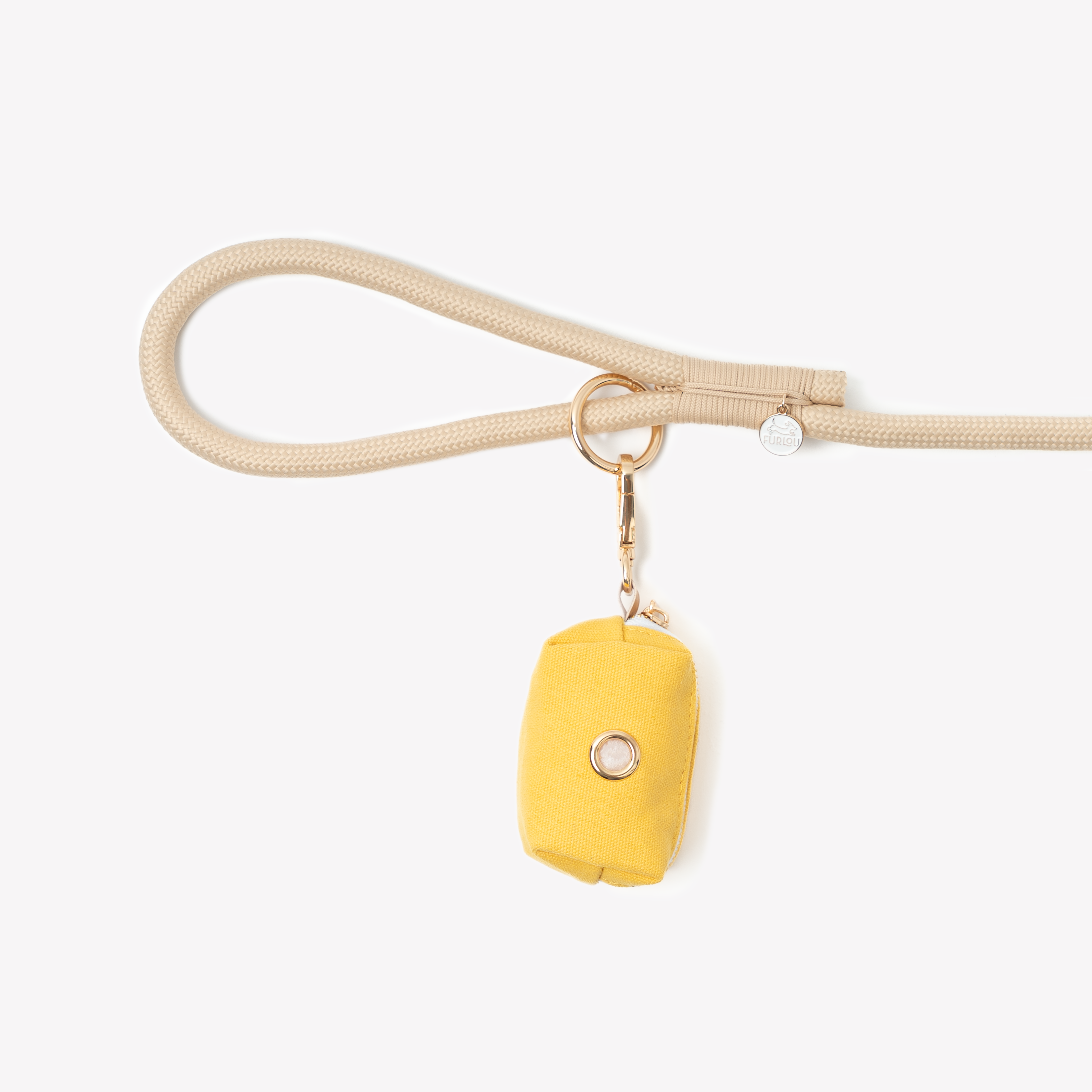 FurLou Yellow Poop Bag Holder