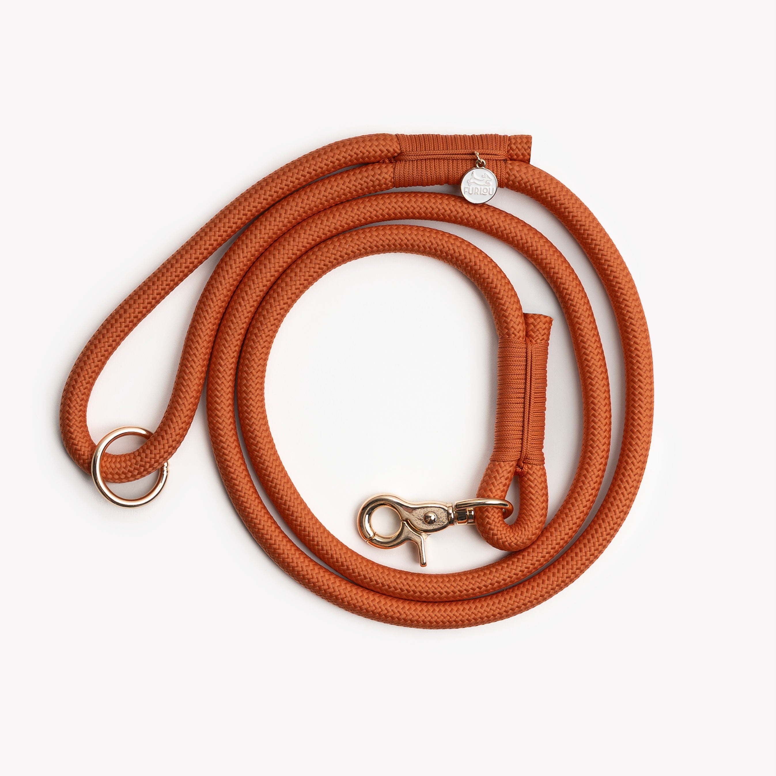 FurLou Terracotta Braided Rope Leash