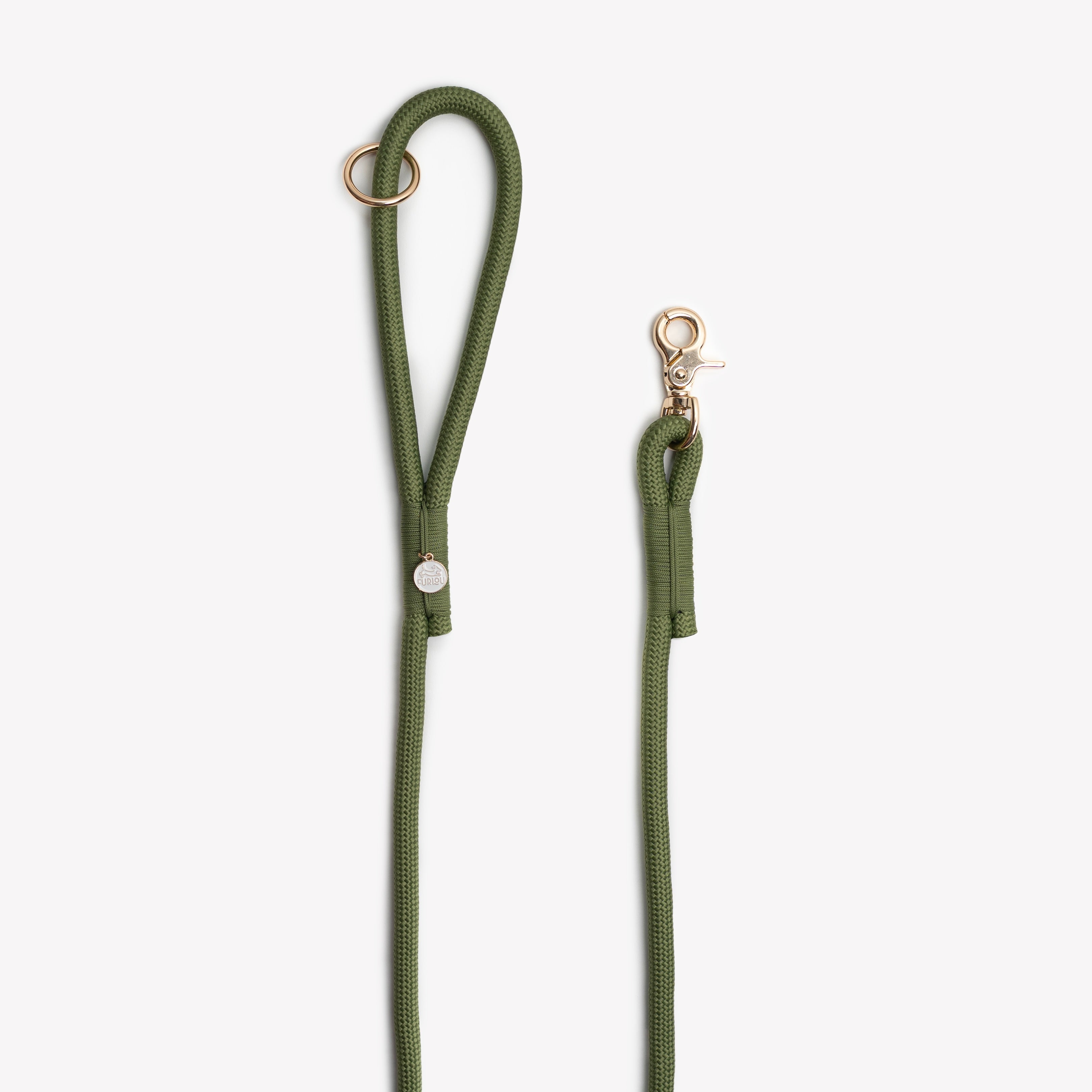 FurLou Green Braided Rope Leash