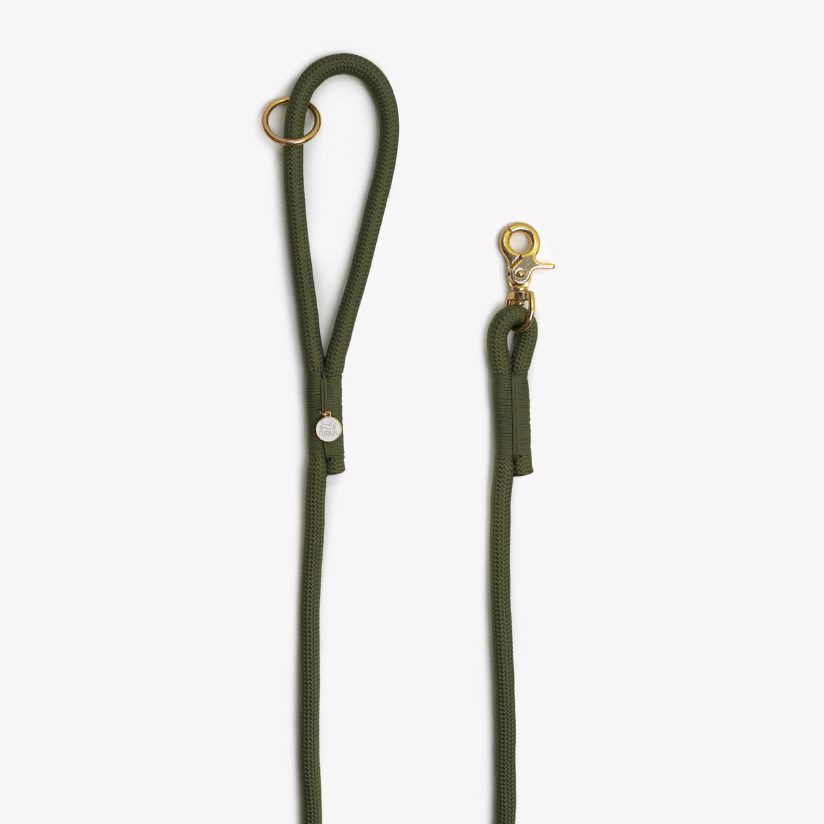 FurLou Moss Green Braided Rope Leash