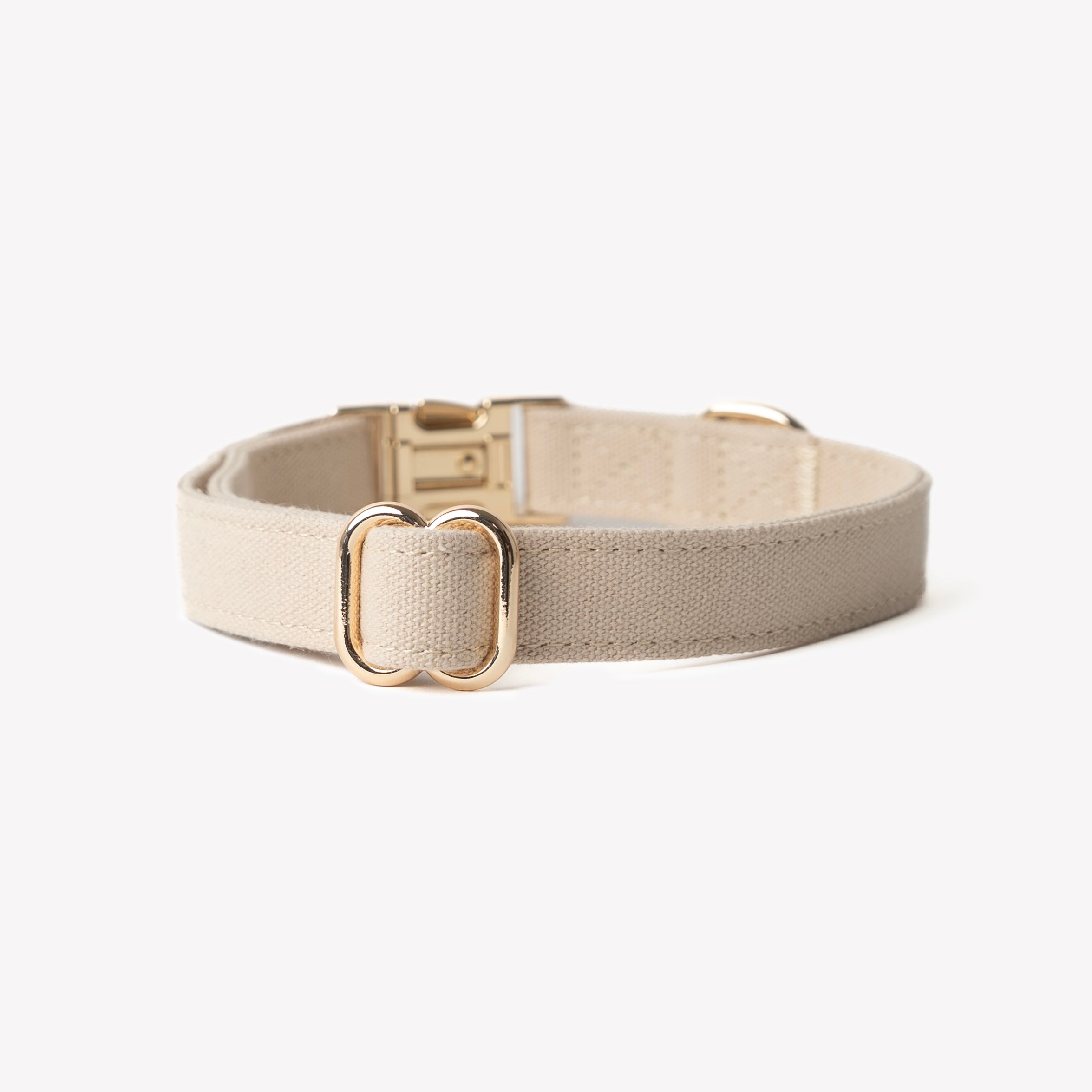 FurLou Tan Canvas Dog Collar