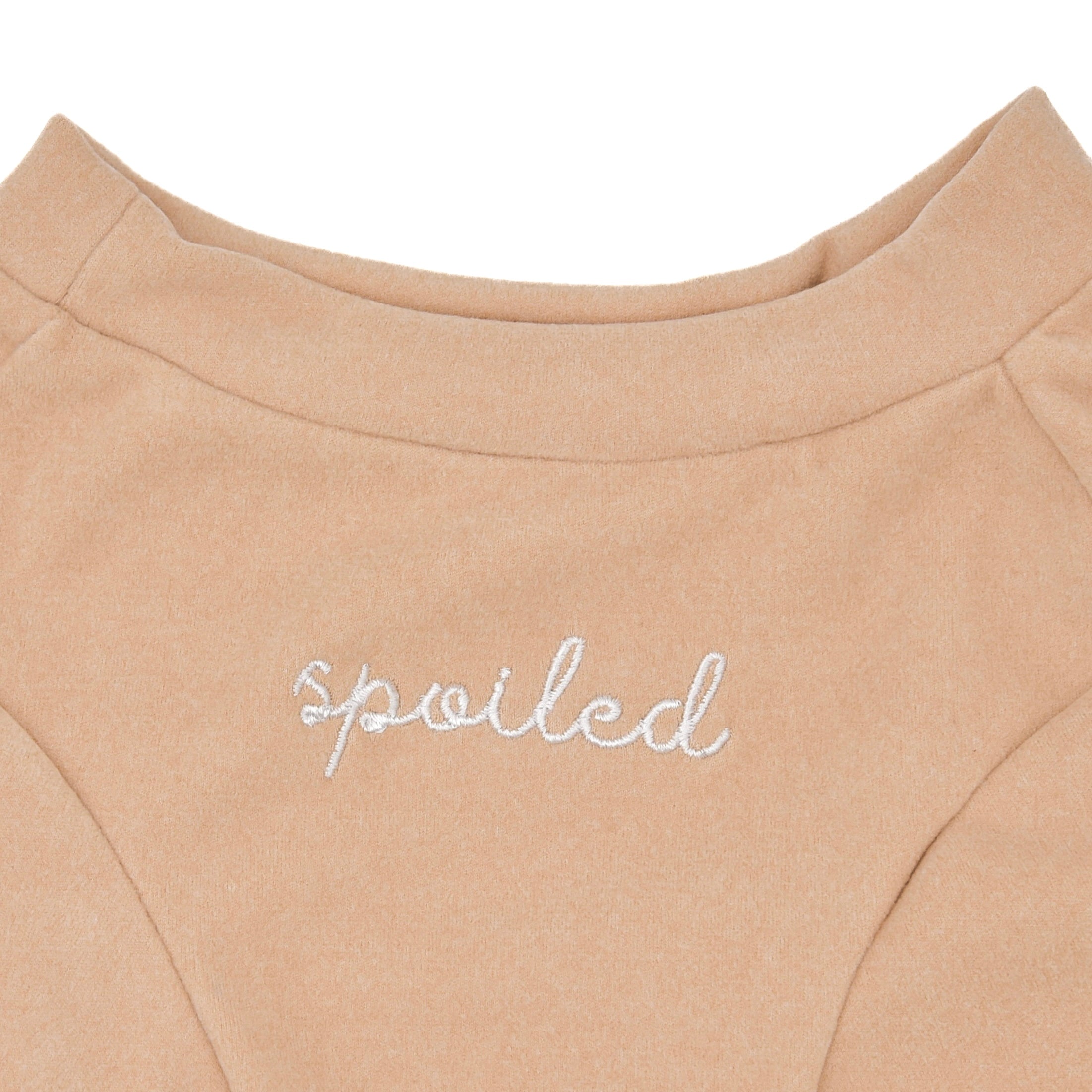 Fur Elise Mock Neck Shirt - Latte