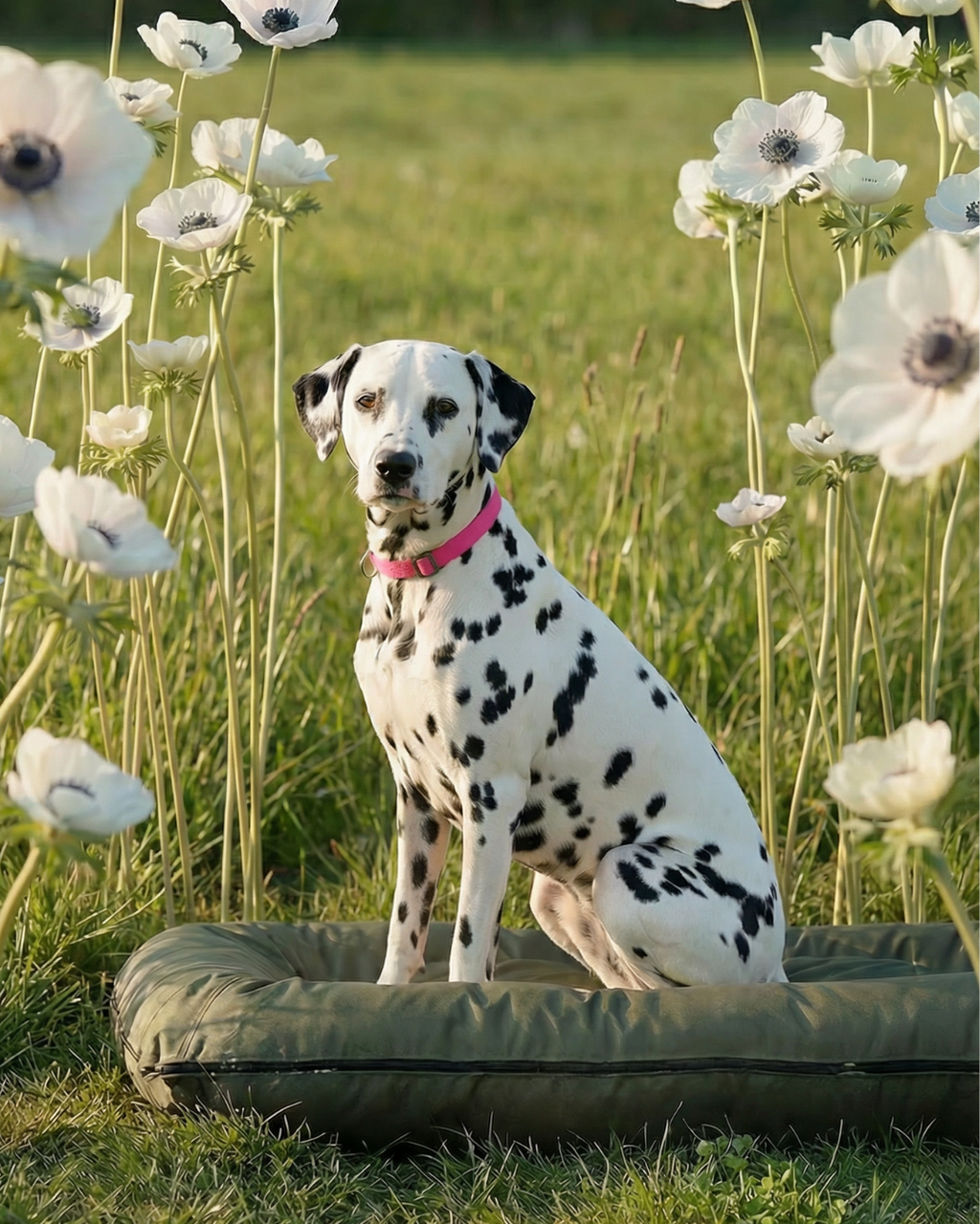 Chester & Lee | Waterproof Lounger Dog Bed Green