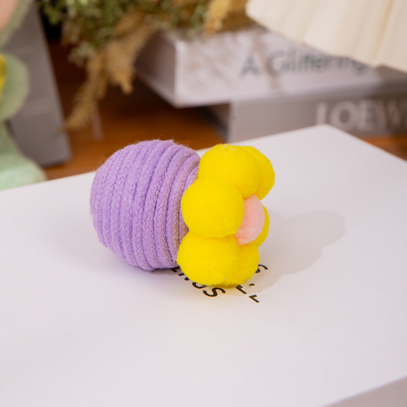 Cat Flower Cotton Rope For Teeth And Claw Grinding