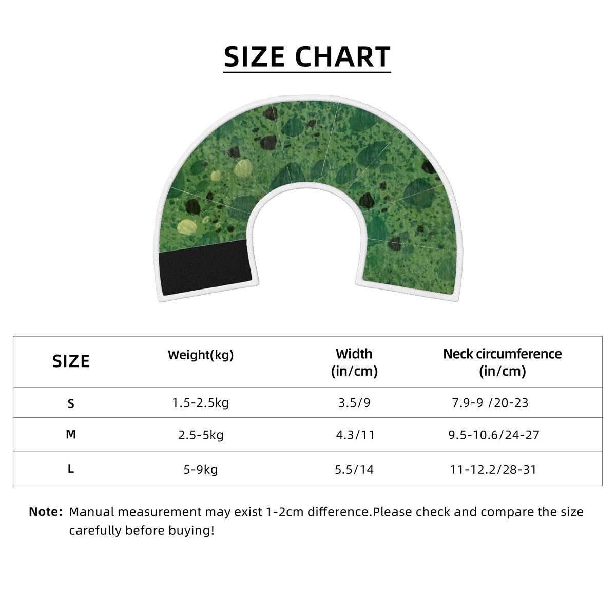 Sebastian & Clementine Green Painting Pet Elizabethan Collar