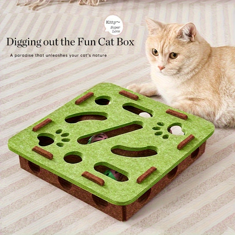 Interactive Cat Puzzle Toy With Maze