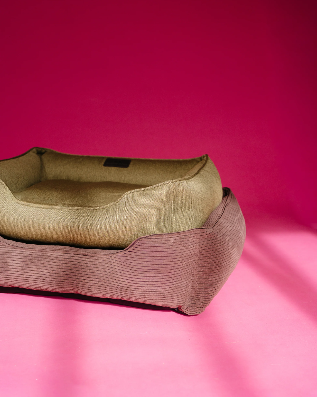 Chester & Lee | Fancy Corduroy Sleeper Dog Bed Brown