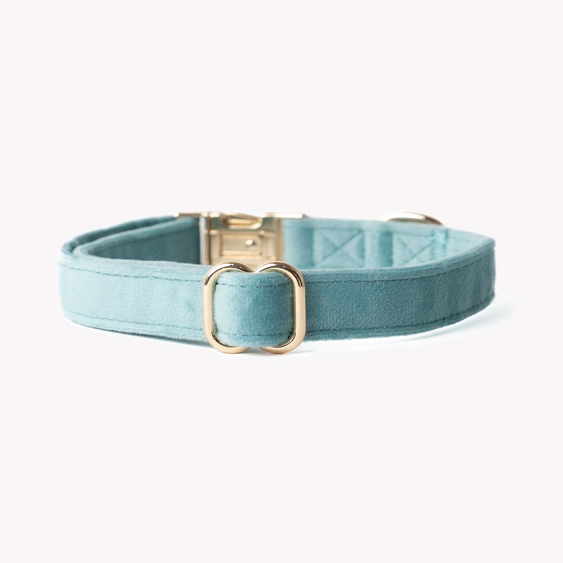 FurLou Blue Velvet Dog Collar
