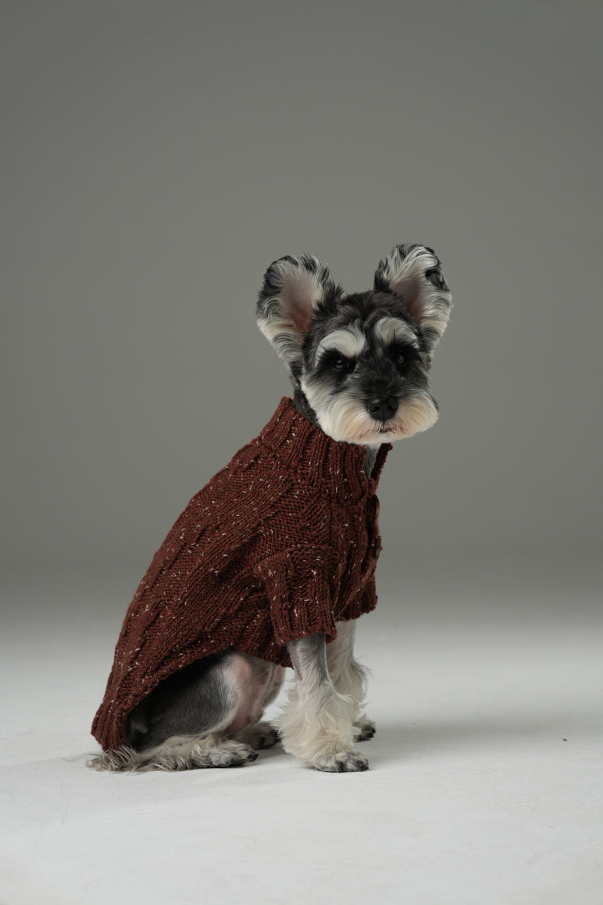 Pehom | Glacier Pet Sweater - Burgundy