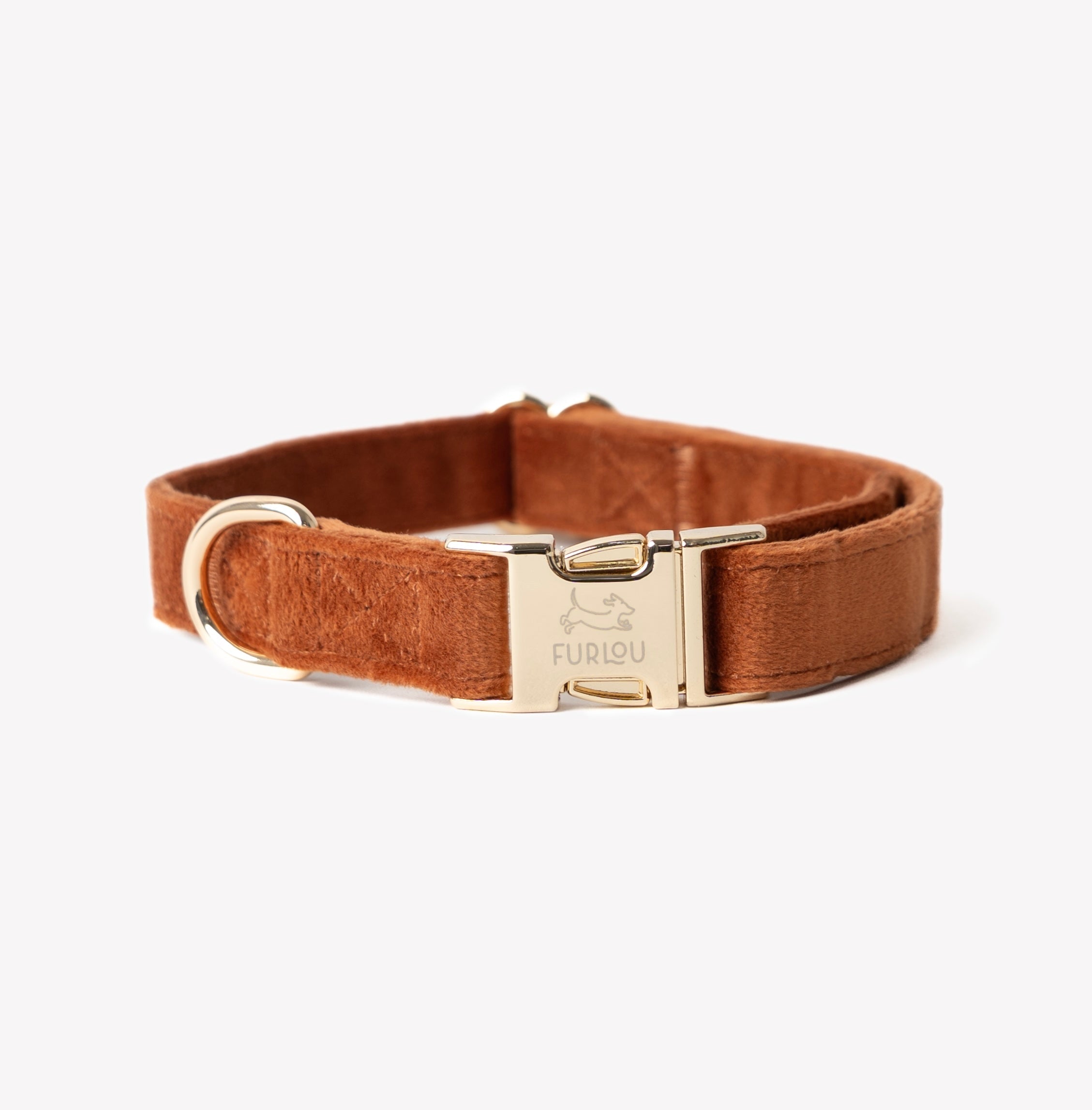 FurLou Clay Velvet Dog Collar