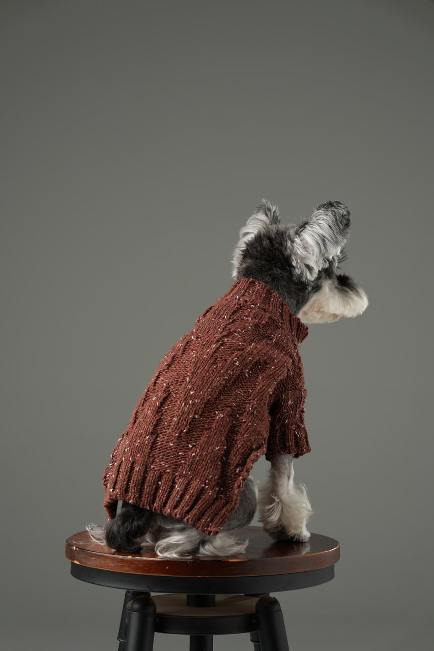Pehom | Glacier Pet Sweater - Burgundy