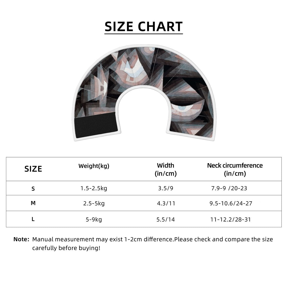 Sebastian & Clementine Crystal Gradation Pet Elizabethan Collar