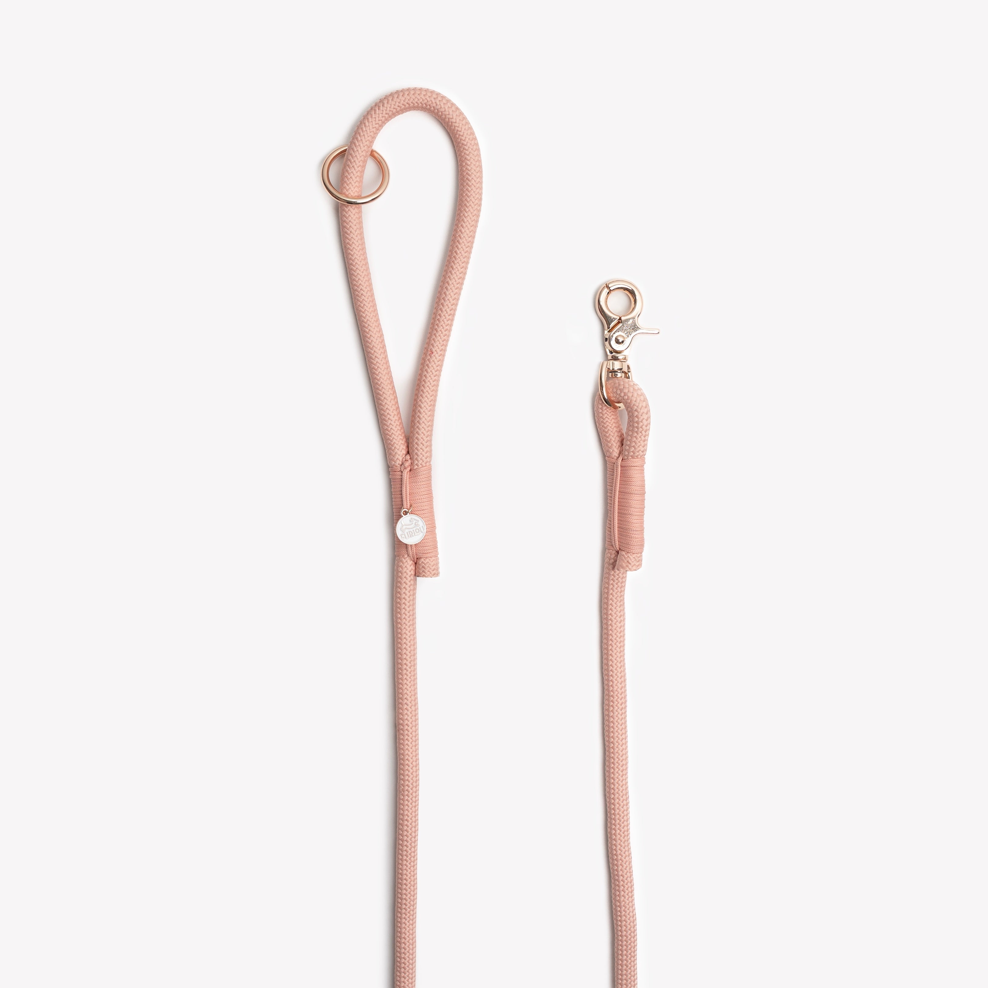 FurLou Powder Rose Braided Rope Leash