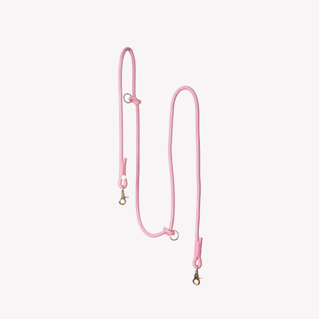 FurLou Pink Hands Free Braided Rope Leash