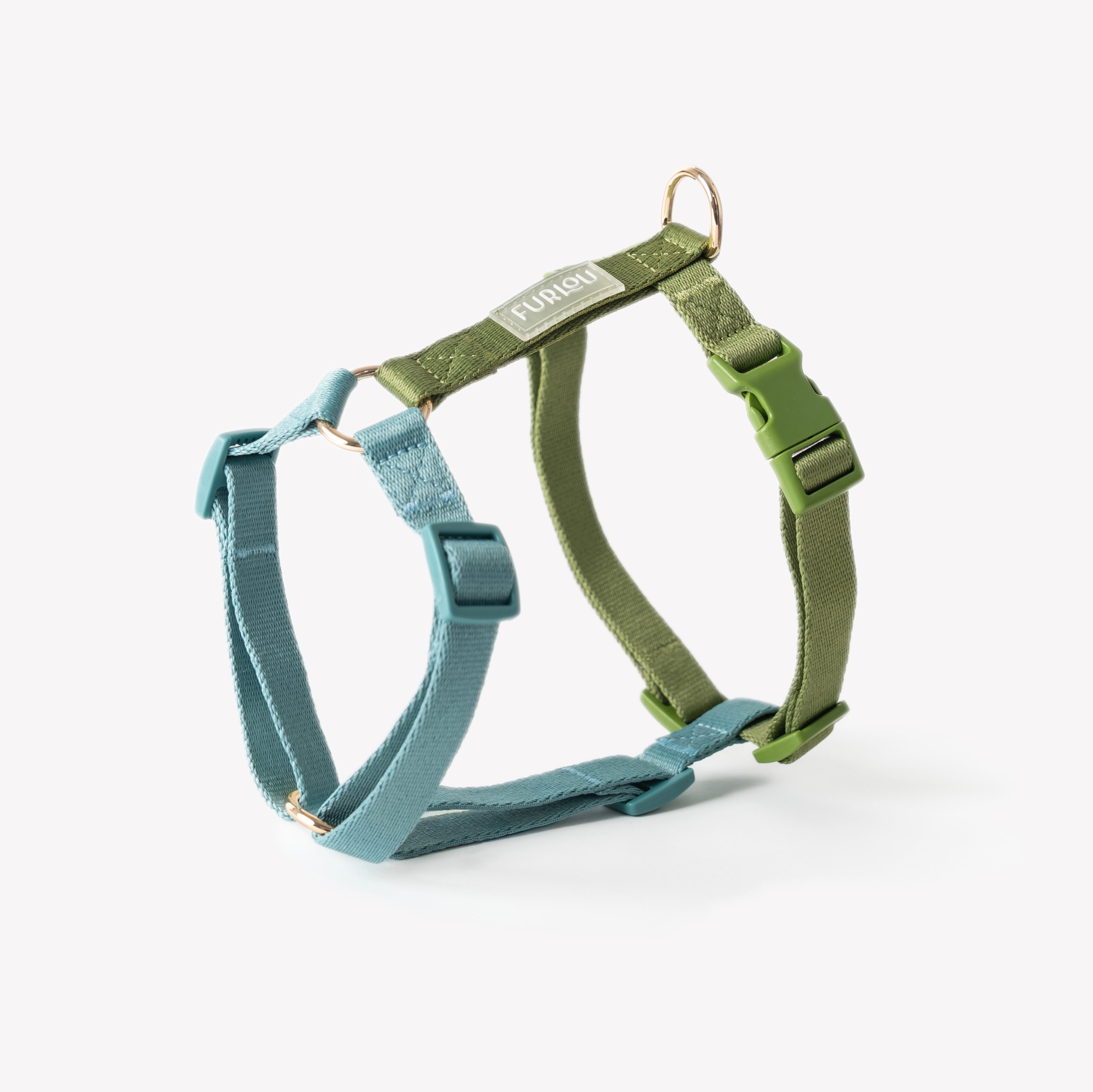 FurLou Blue and Green Dog Harness
