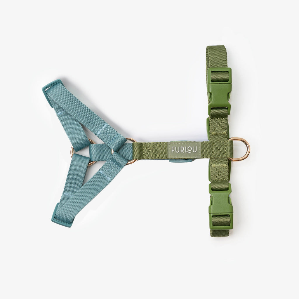 FurLou Blue and Green Dog Harness