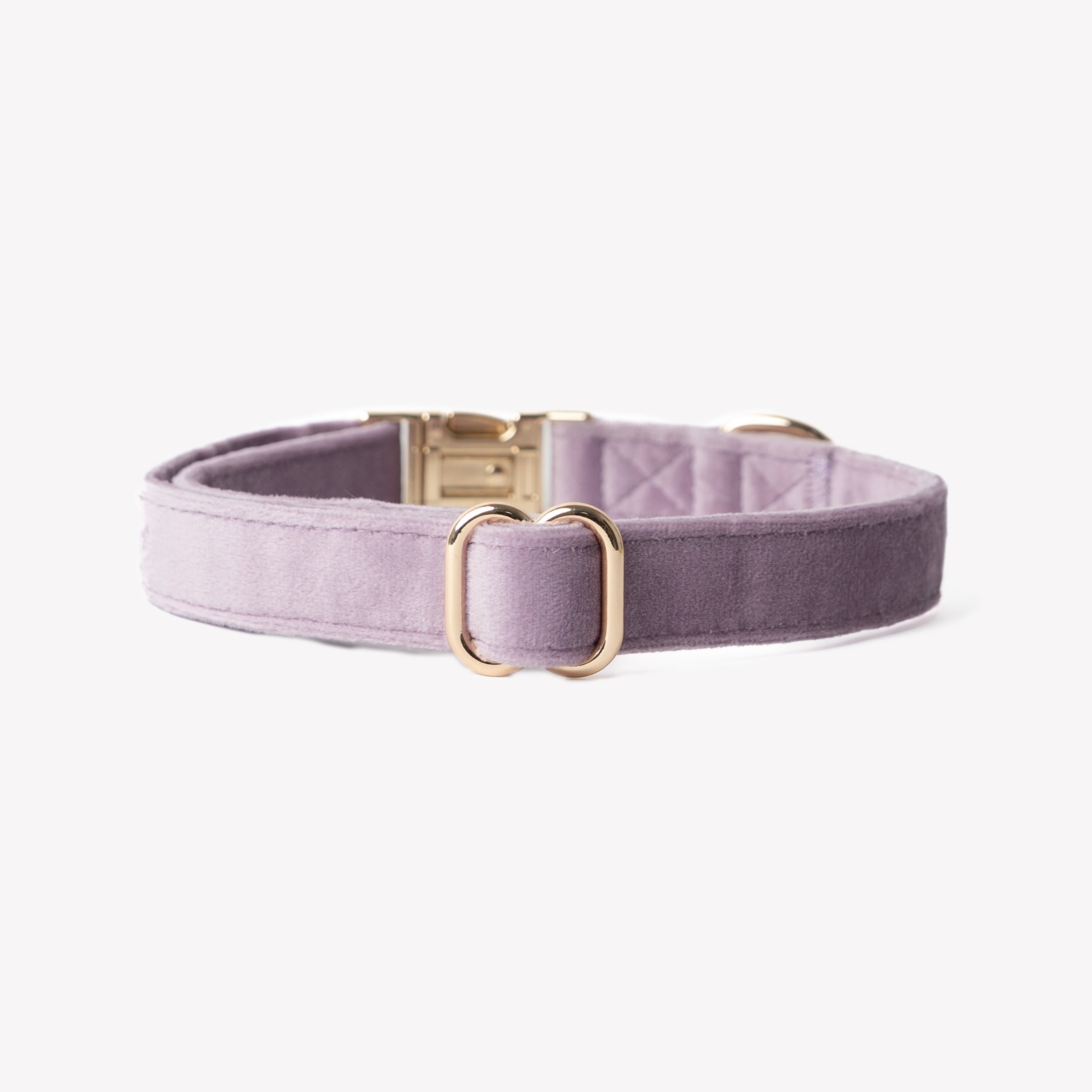 FurLou Lilac Velvet Dog Collar