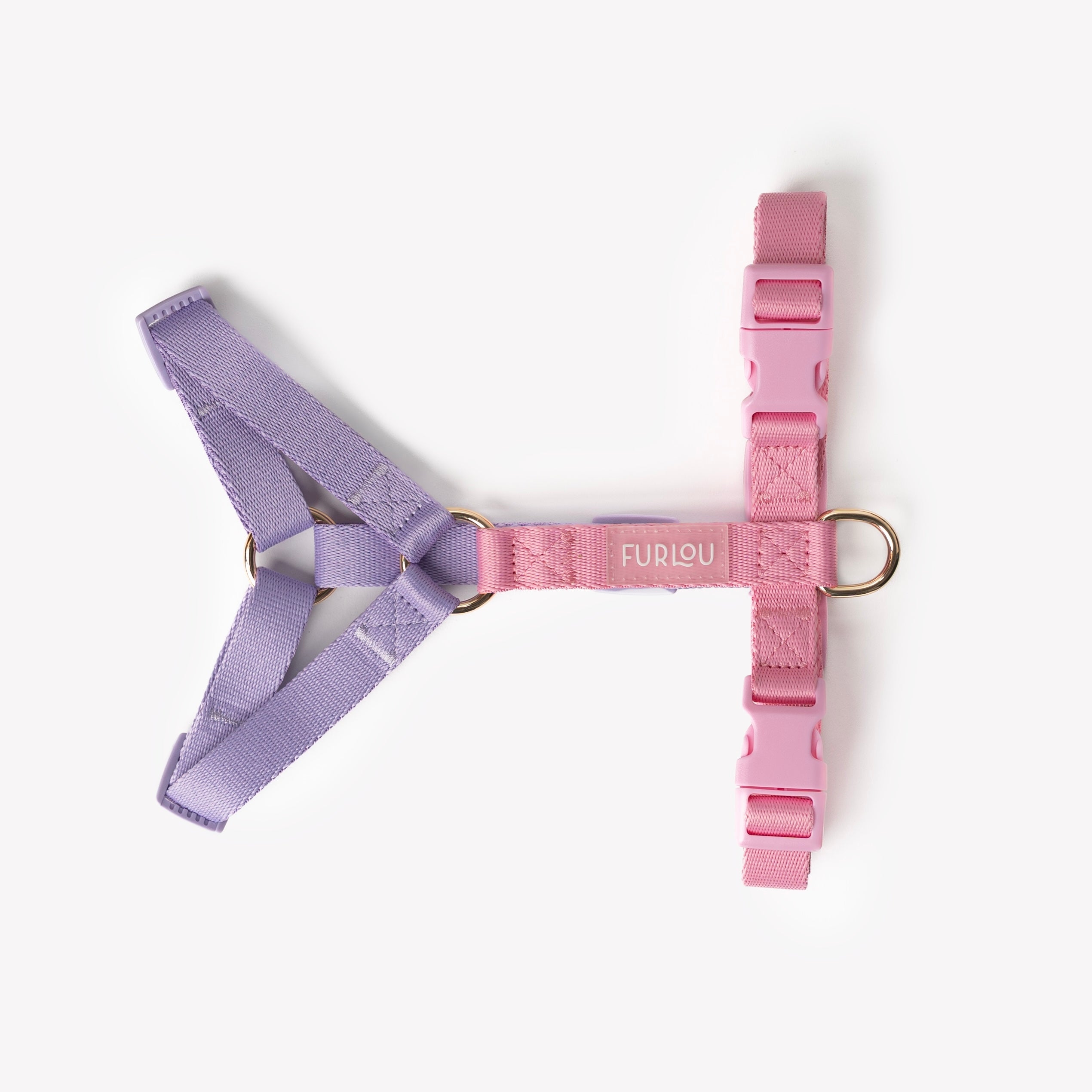 FurLou Lavender and Pink Dog Harness