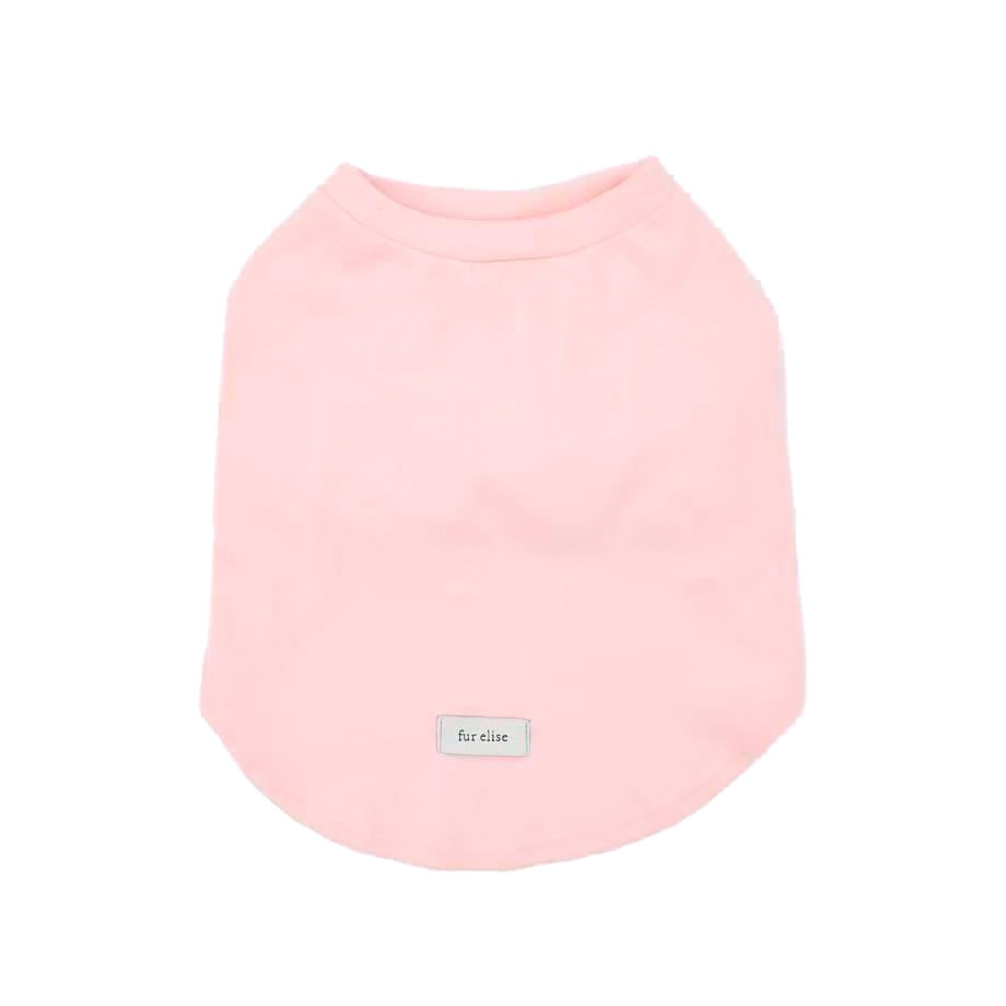 Fur Elise Mock Neck Shirt - Blush