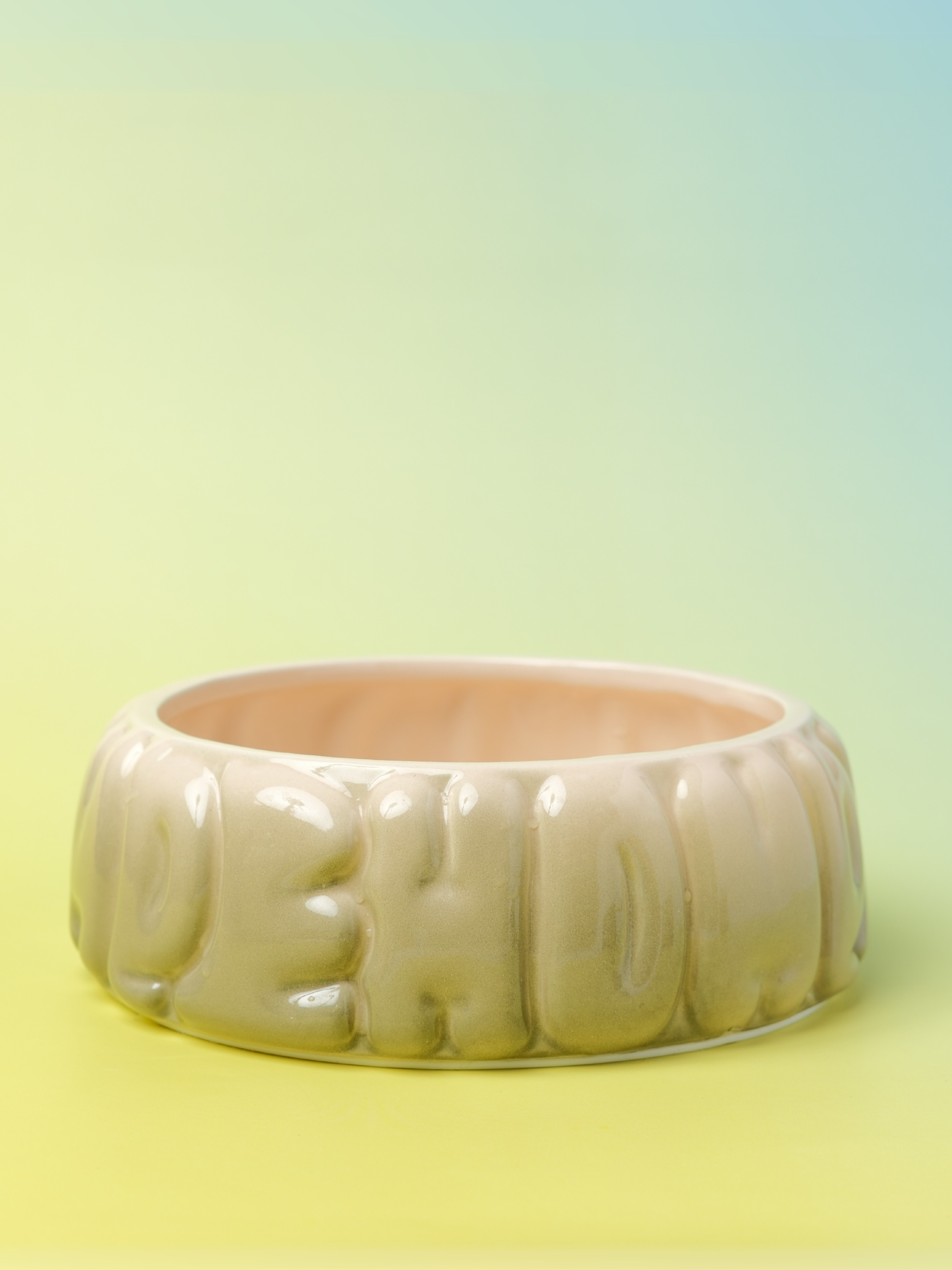 Pehom | Puff Pet Bowl - Gradient Olive