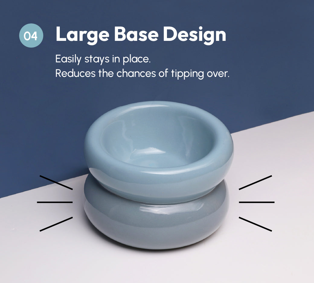 Pehom | Soufflé Pet Bowl - Frozen Blue