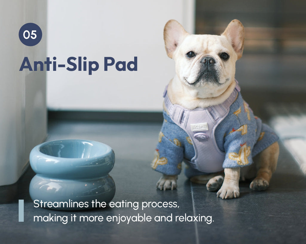 Pehom | Soufflé Pet Bowl - Frozen Blue
