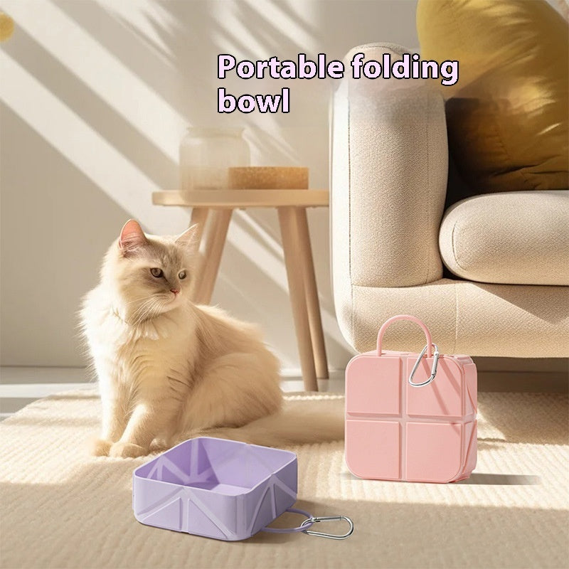Pet Outing Folding Travel Bowl - Dogs and Cats