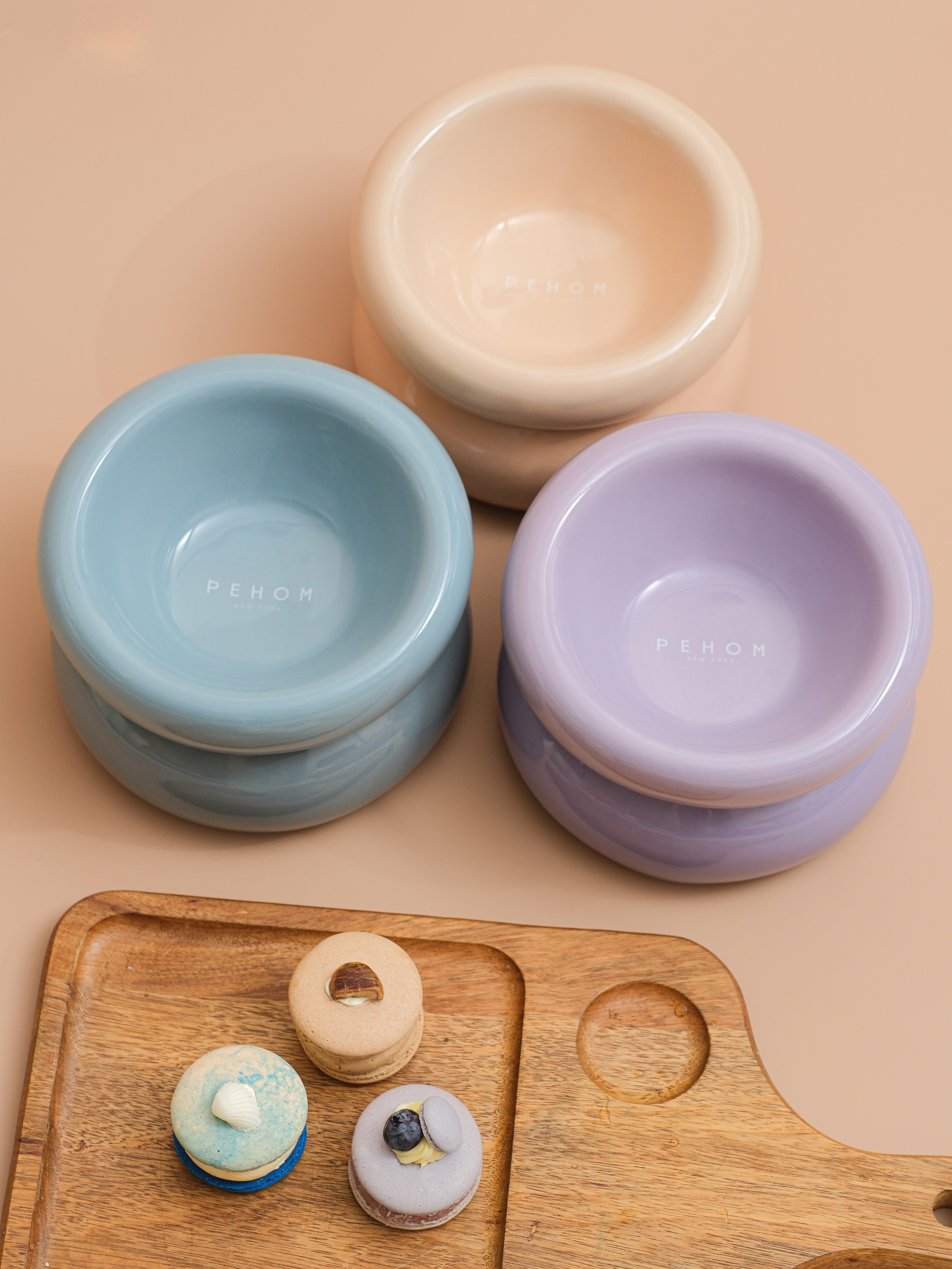 Pehom | Soufflé Pet Bowl - Cream Beige