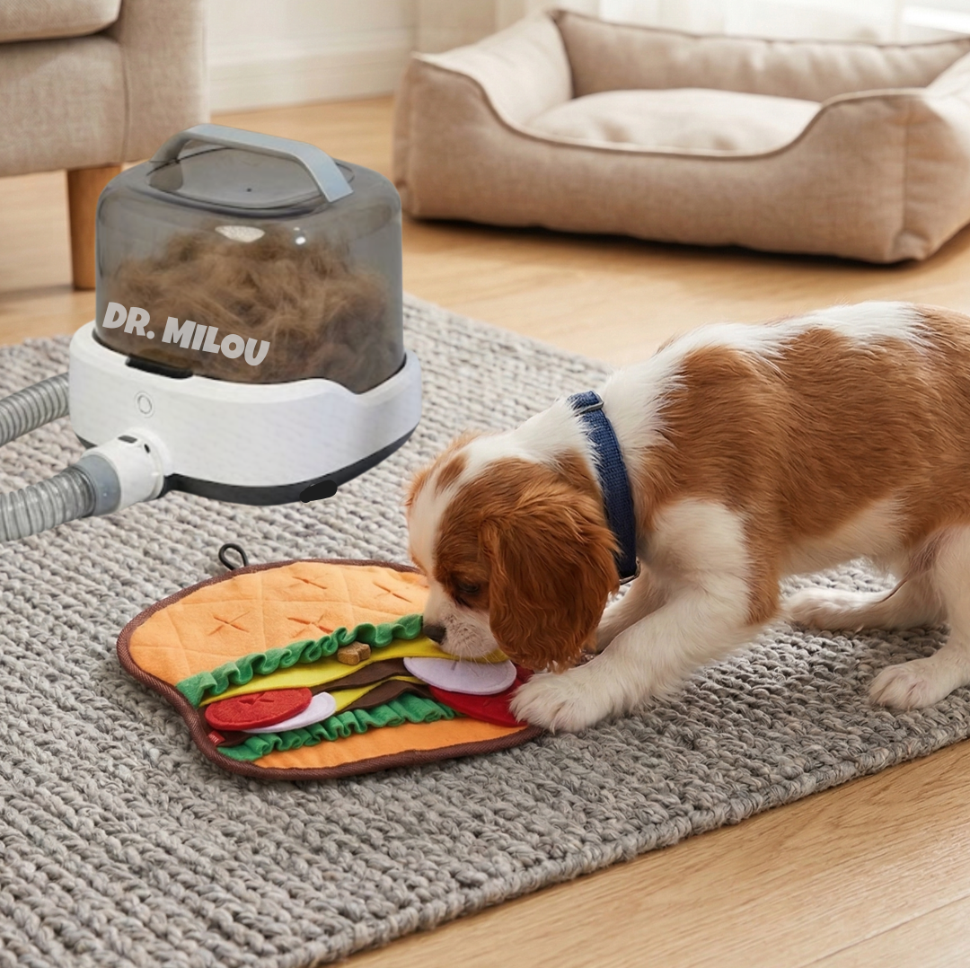 Dr. Milou® | Salon Results at Home, Mess-Free | CalmCare™ Cordless Vacuum Grooming Kit