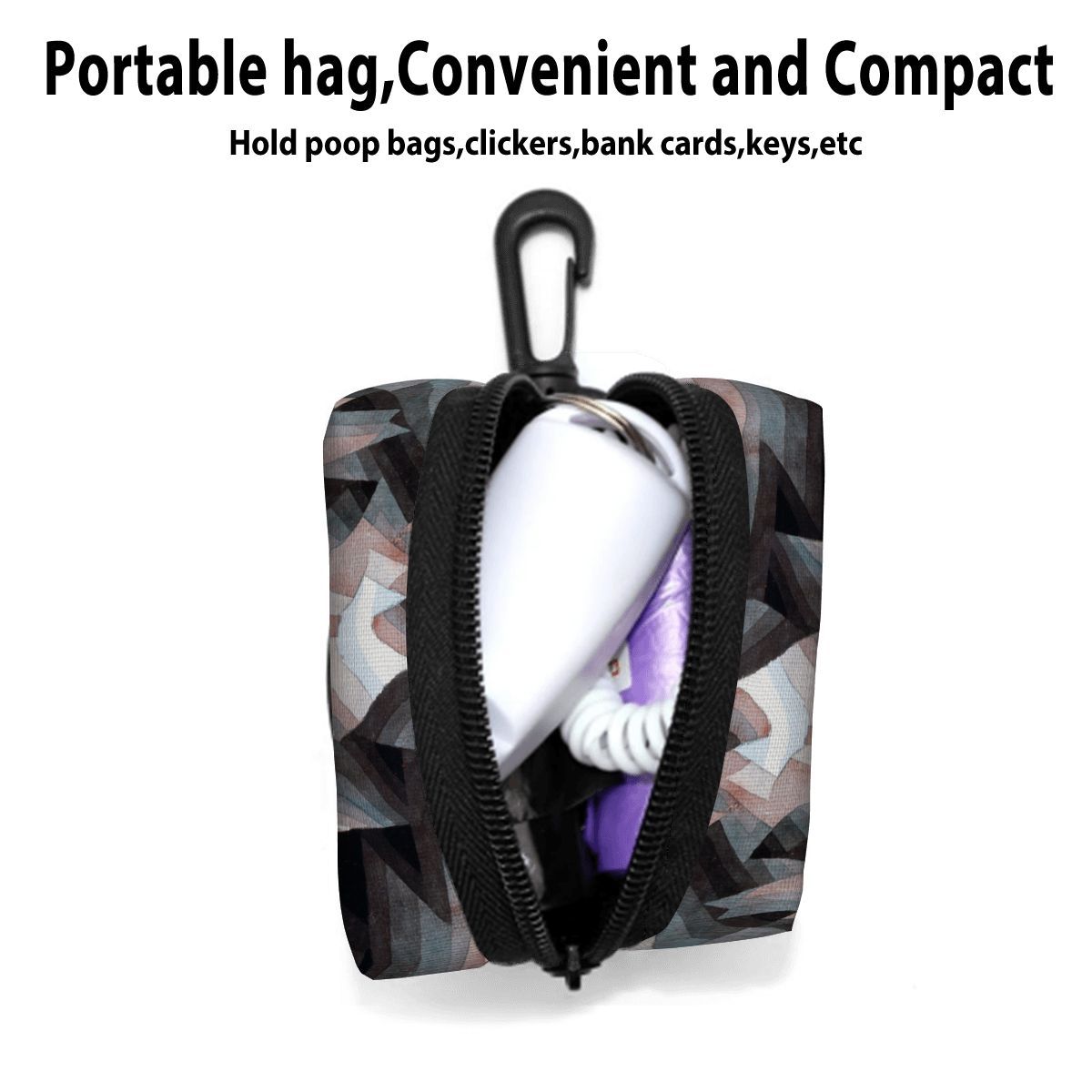 Sebastian & Clementine Crystal Graduation Dog Poop Bag Holder